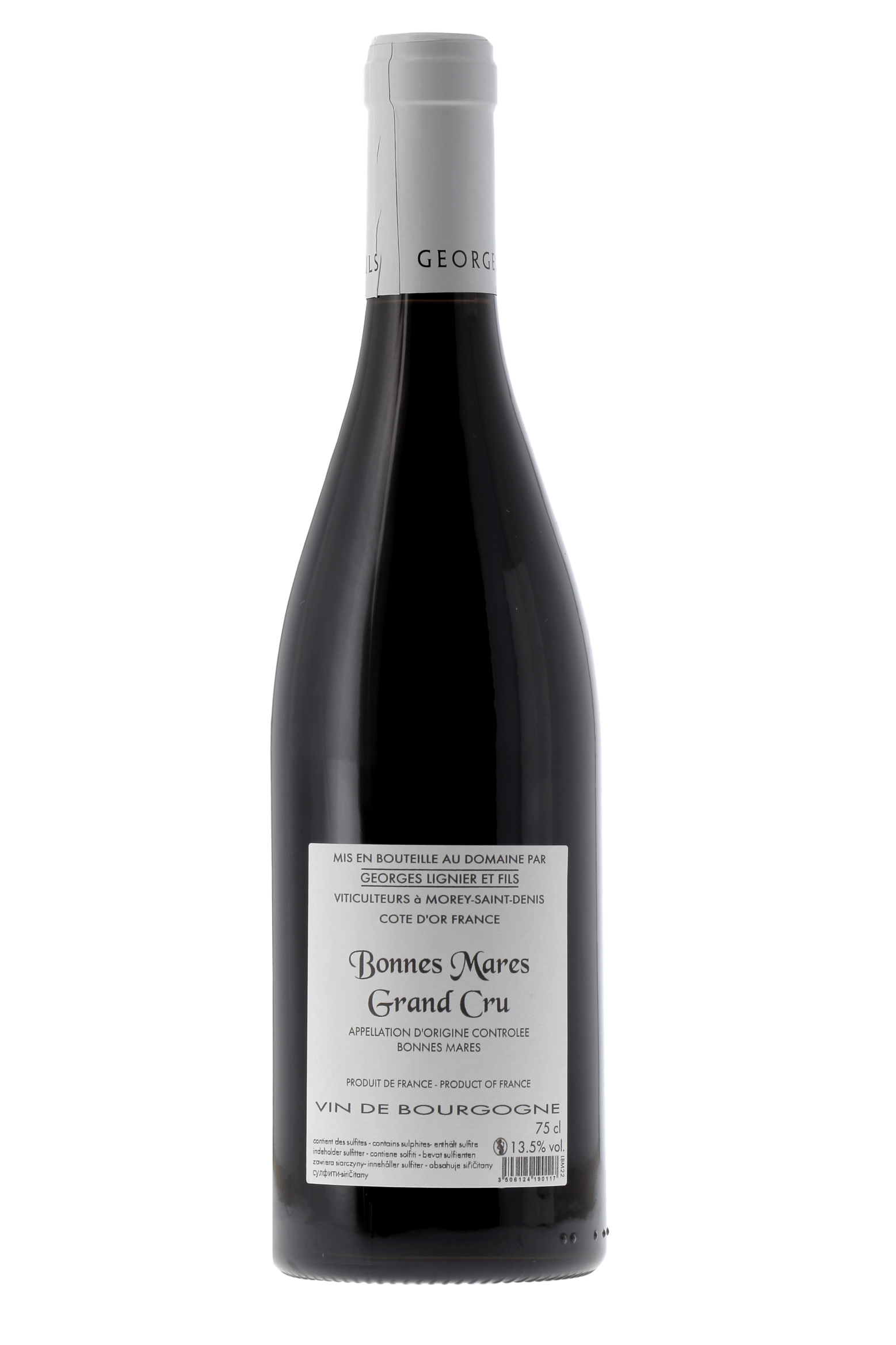 Bonnes-Mares Grand Cru Domaine Georges Lignier & Fils - frontbs