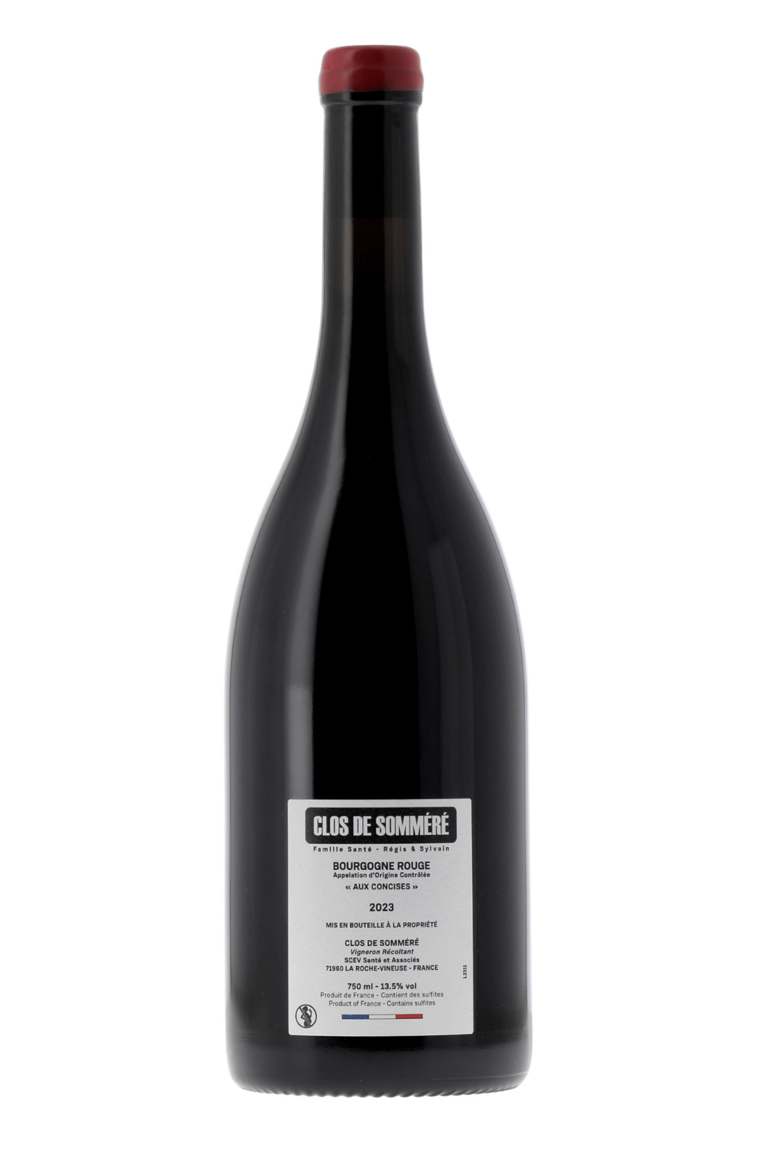 Bourgogne Aux Concises Clos de Somméré 2023 - frontbs