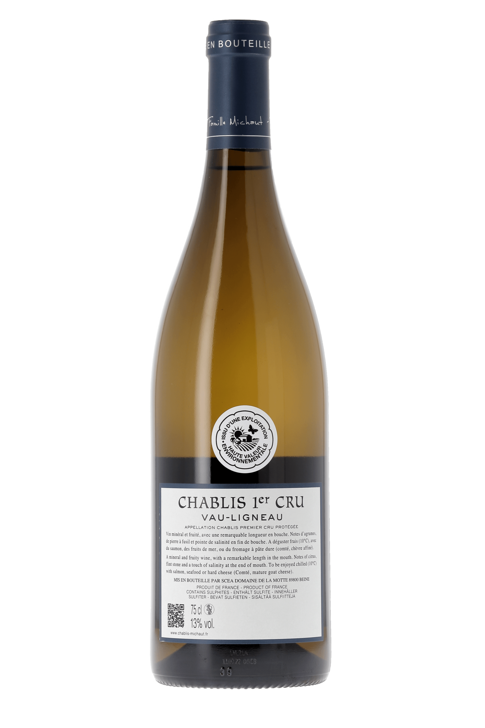Chablis Premier Cru Vau-Ligneau Domaine de la Motte 2021 - frontbs