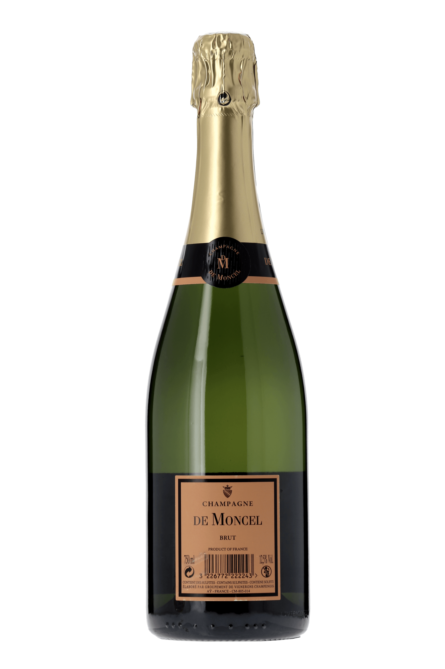 Champagne Brut Champagne De Moncel - frontbs