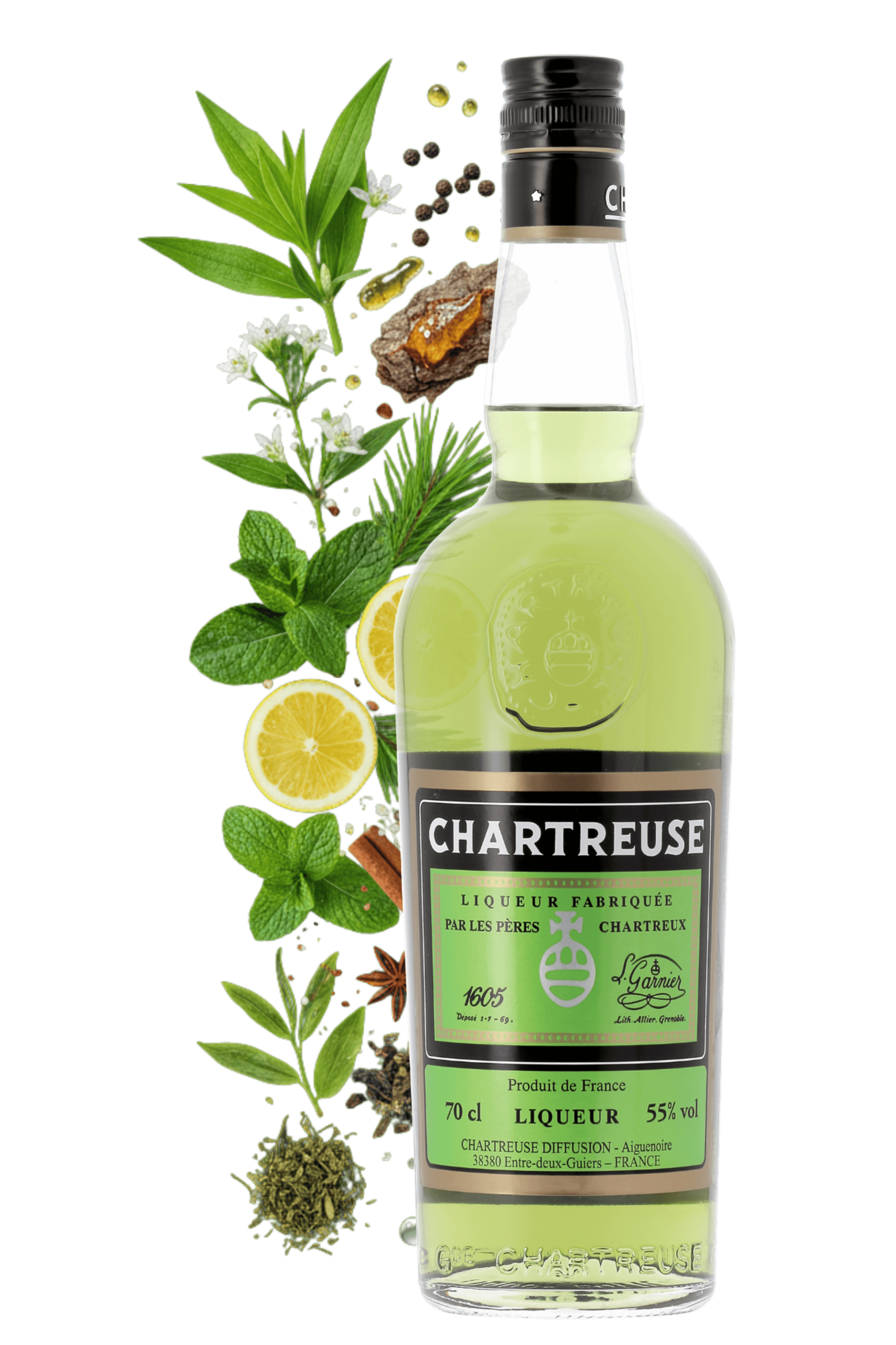 LIQUEUR Chartreuse Verte - Chartreuse Diffusion - frontbs