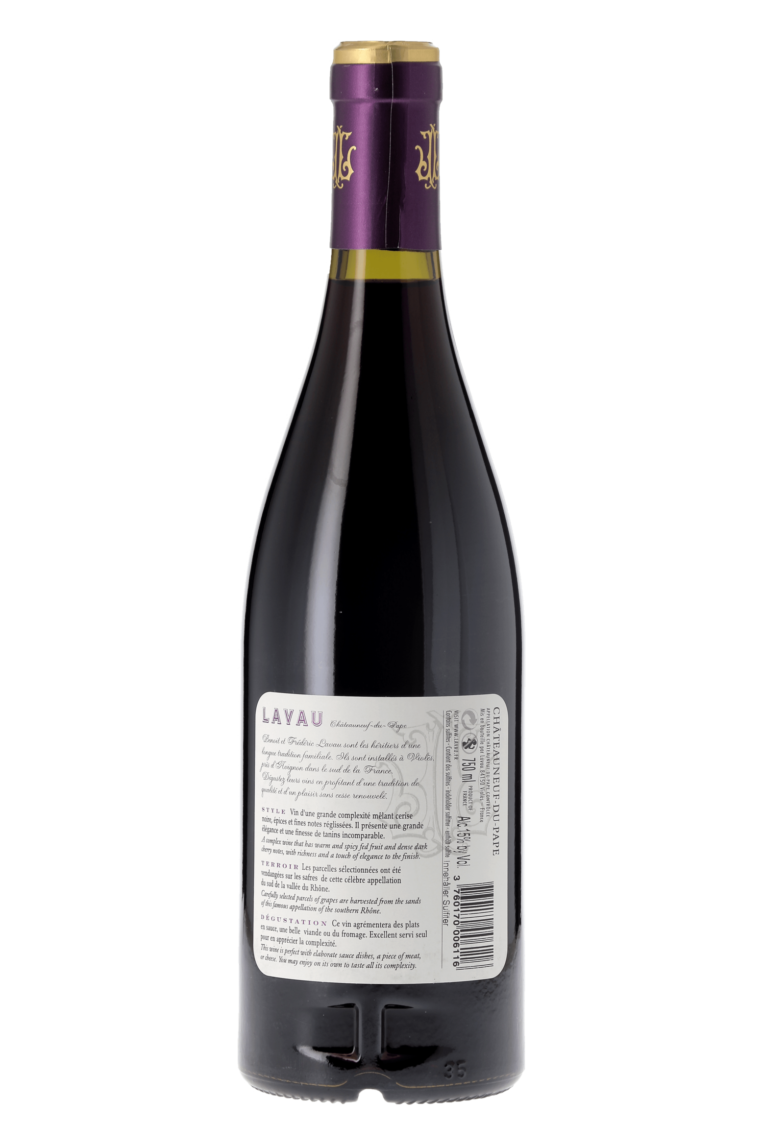 Châteauneuf-du-Pape Maison Lavau 2020 - frontbs