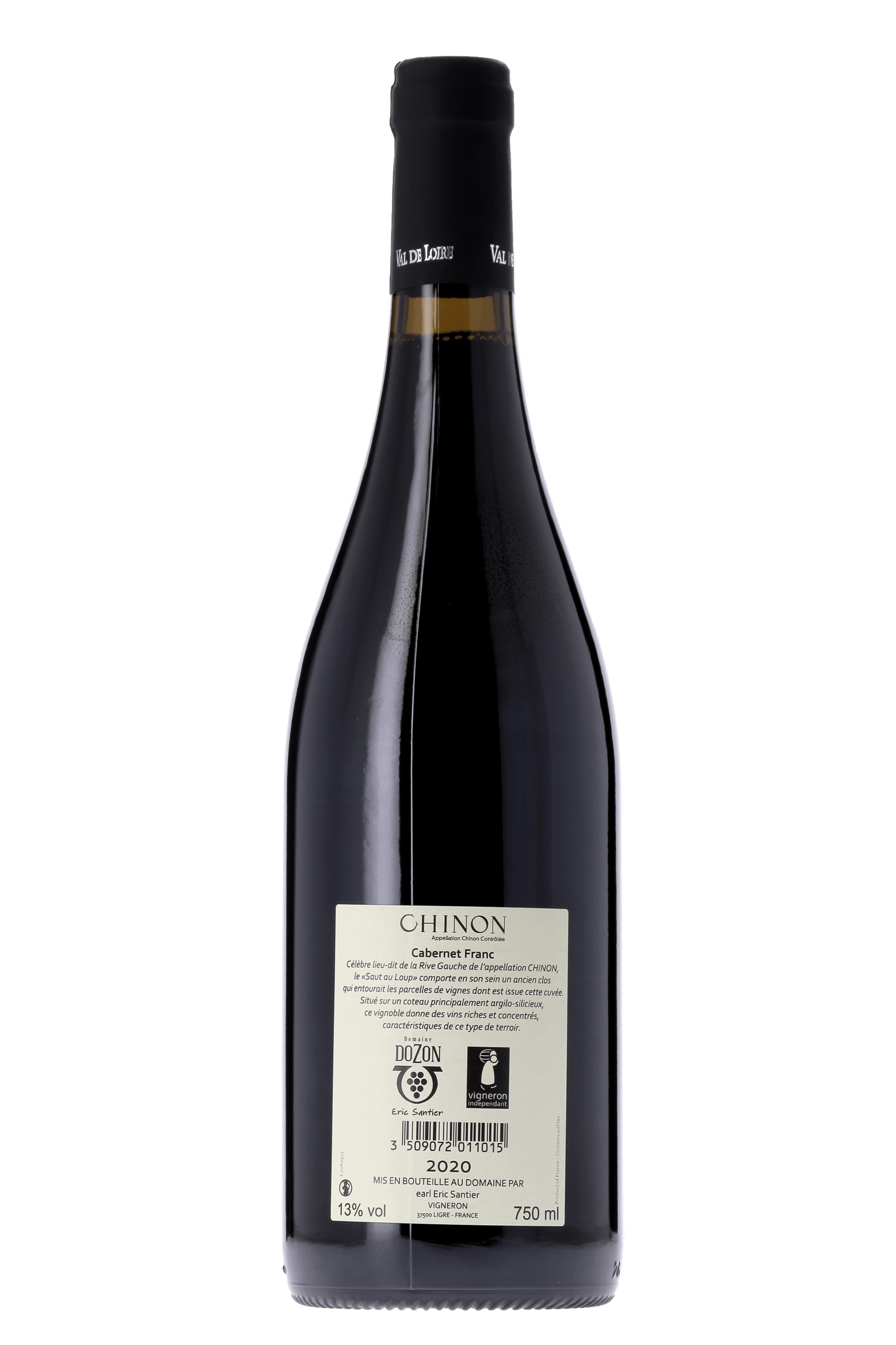 Chinon Clos du Saut au Loup Domaine Dozon 2020 - frontbs