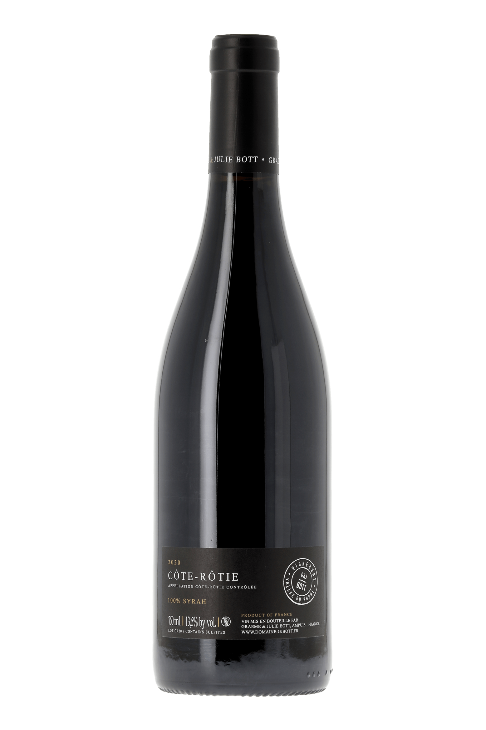 Côte Rôtie Domaine Graeme & Julie Bott 2020 - frontbs