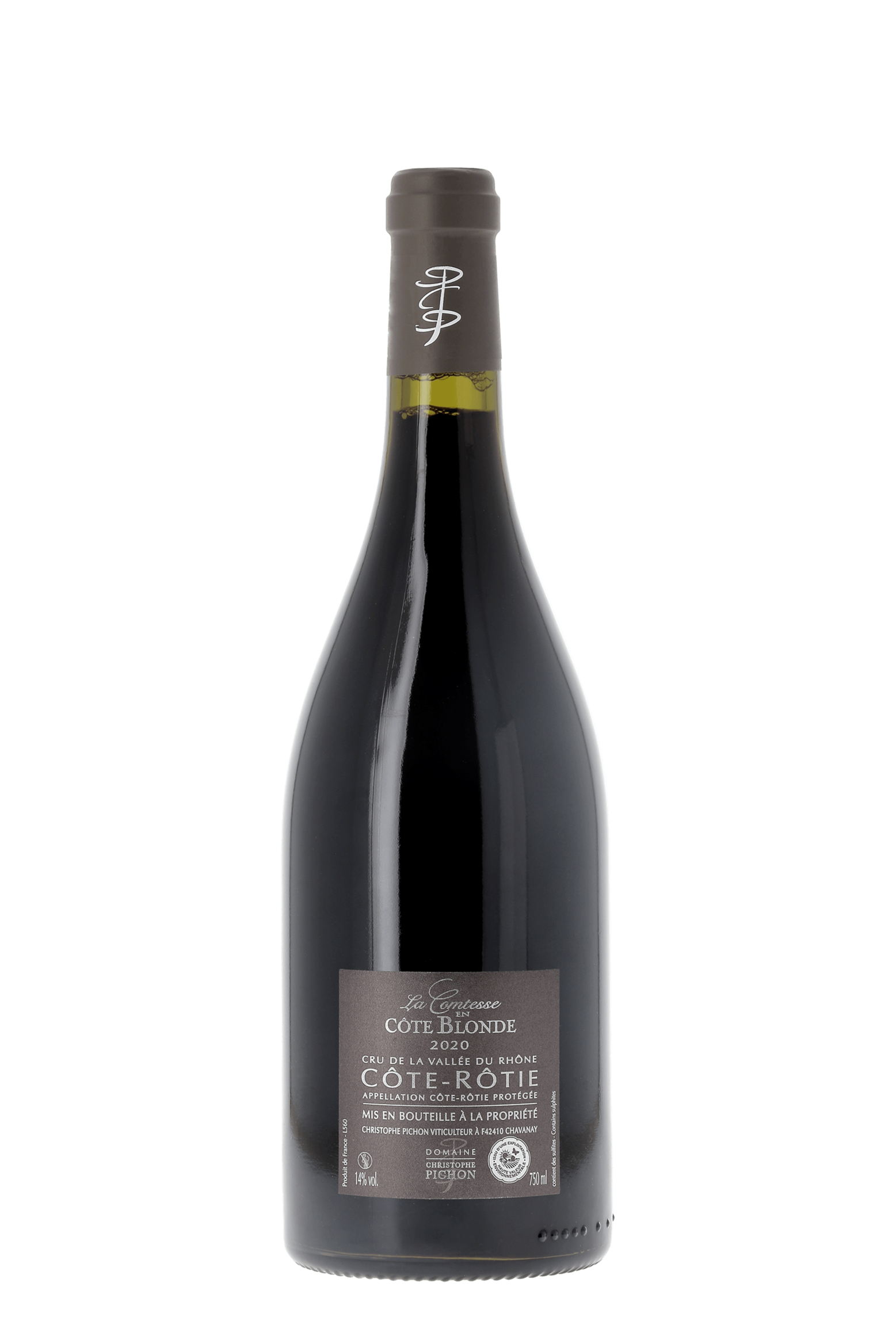 Côte Rôtie La Comtesse en Côte Blonde Domaine Christophe Pichon 2020 - frontbs