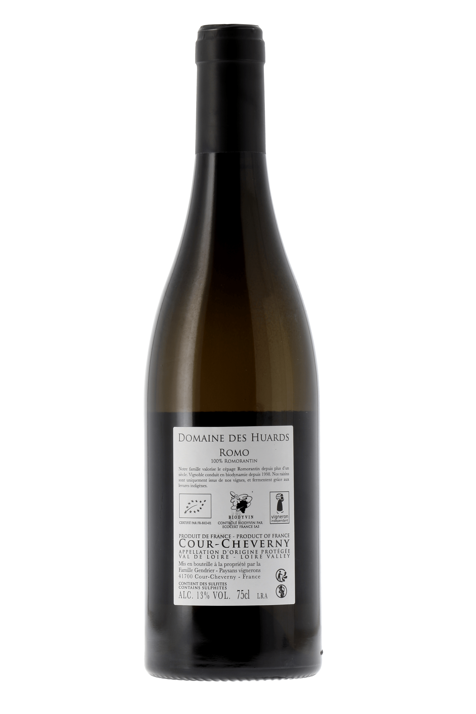Cour-Cheverny Romo Domaine des Huards 2020 - frontbs