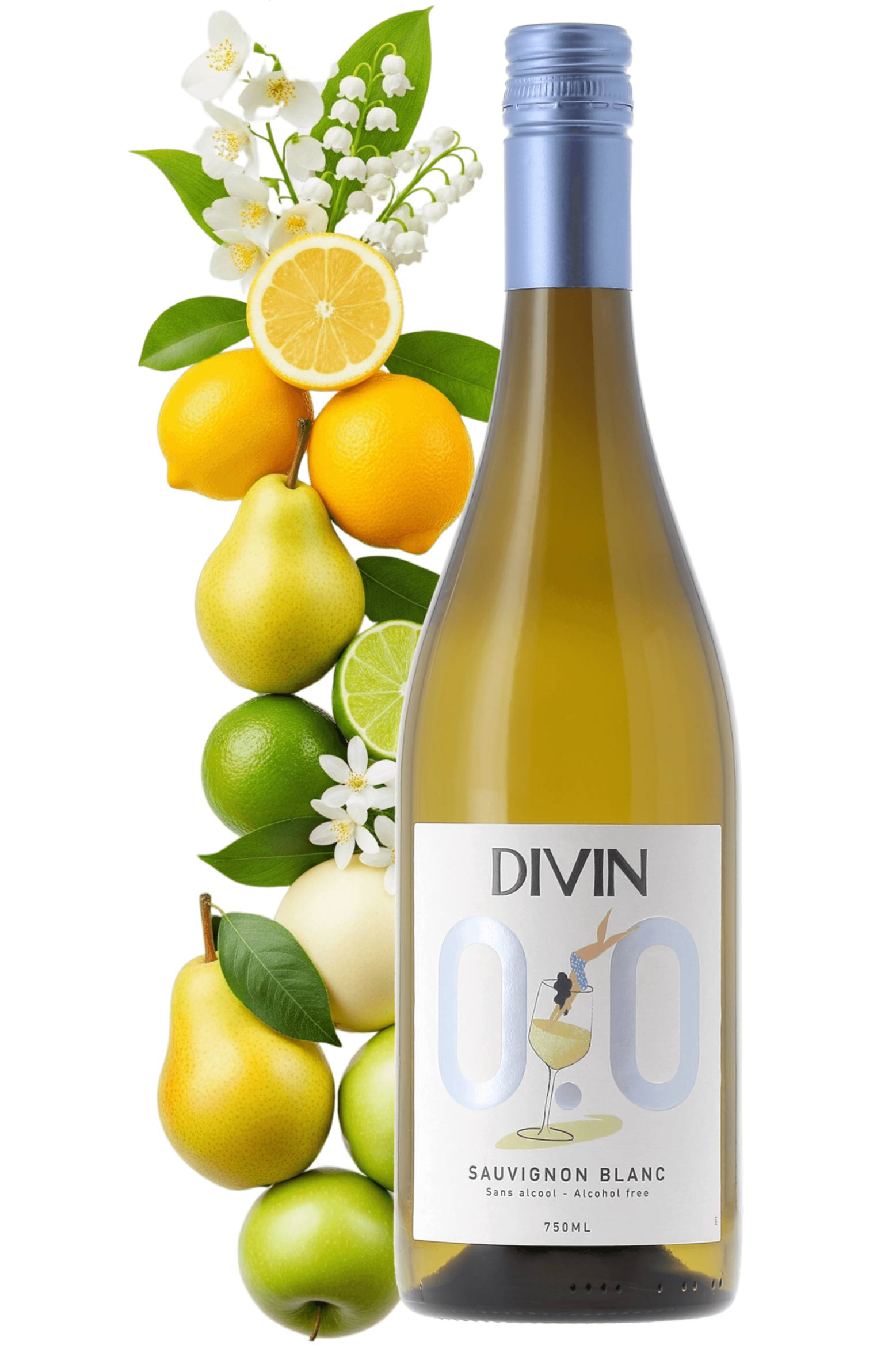 Divin Origine Sauvignon Blanc 0.0% Divin Nolow NM - frontbs