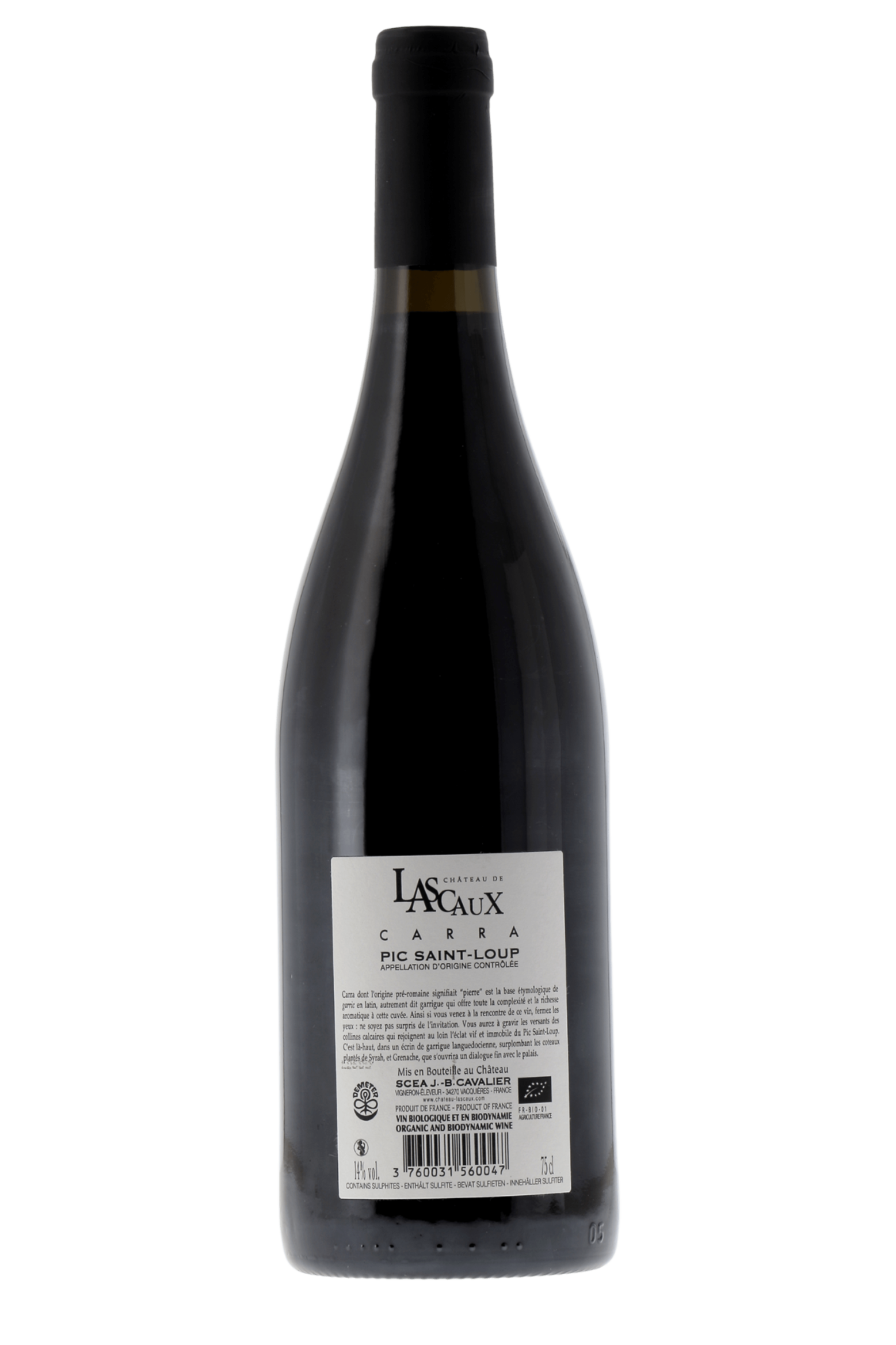 Pic Saint-Loup Carra Château Lascaux 2023 - frontbs