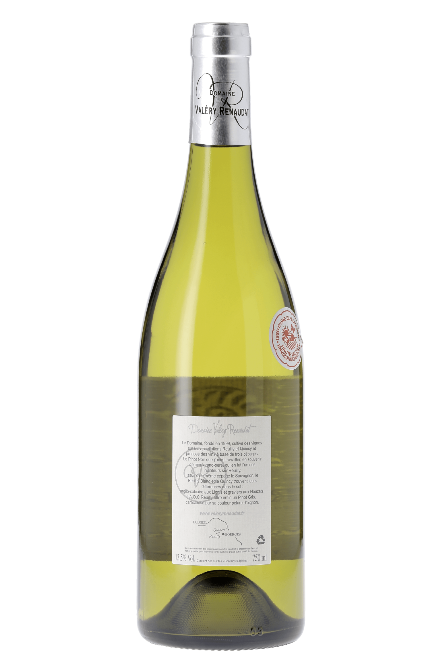 Reuilly Les Lignis Domaine Valery Renaudat 2020 - frontbs