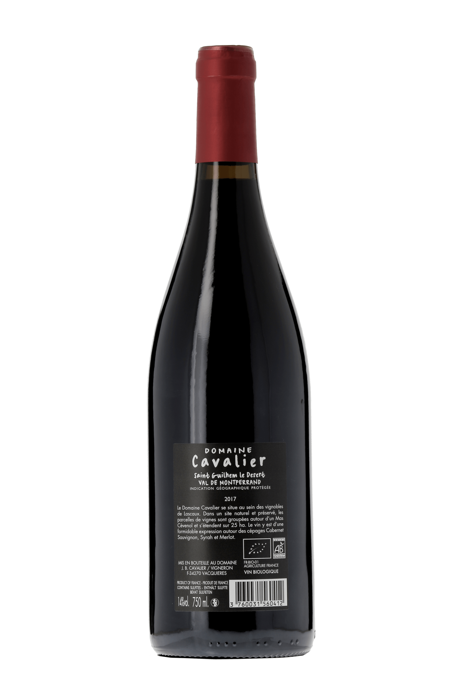 Saint-Guilhem-le-Désert Domaine Cavalier 2017 - frontbs