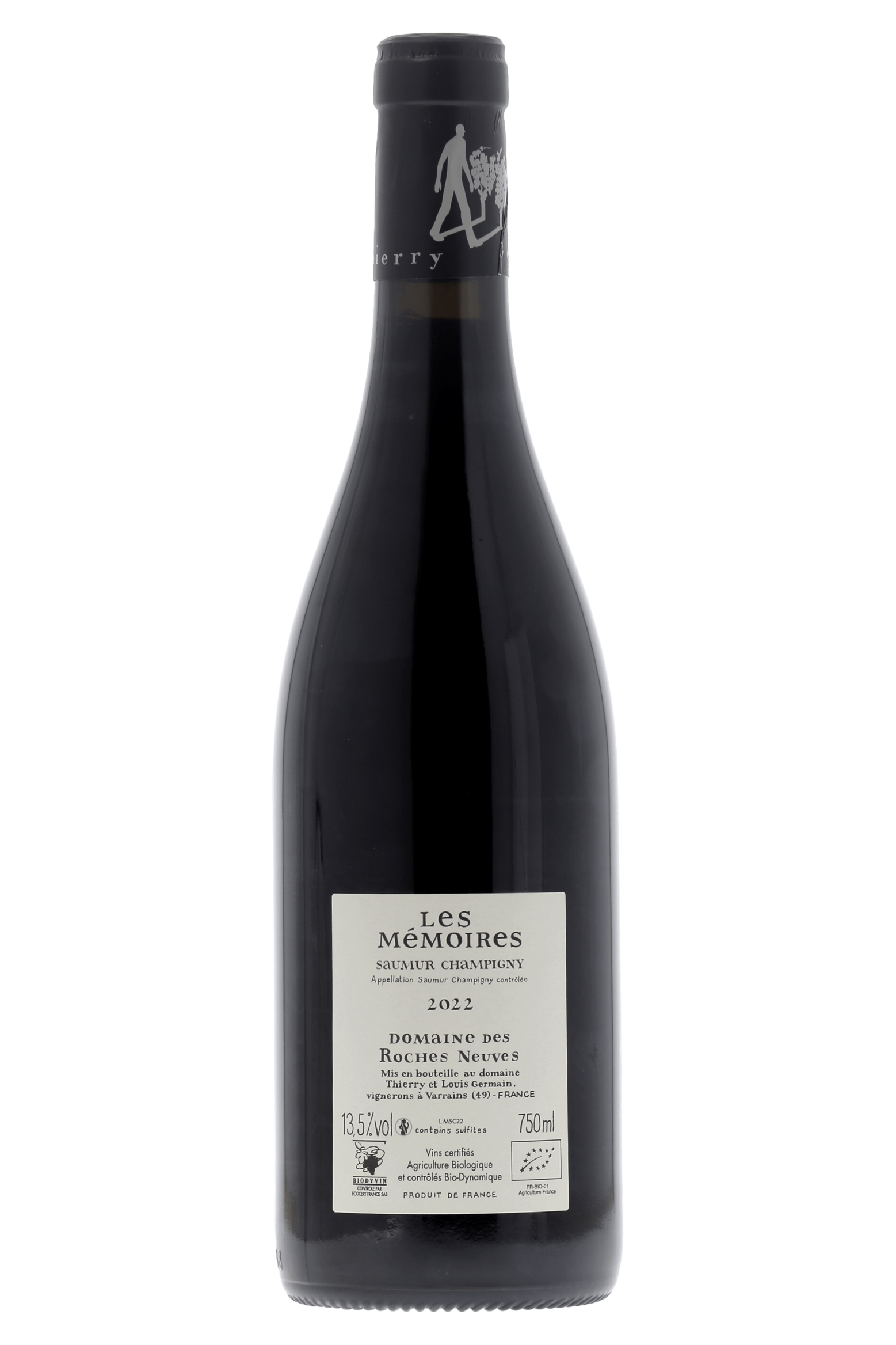 Saumur-Champigny Les Mémoires Domaine des Roches Neuves 2022 - frontbs