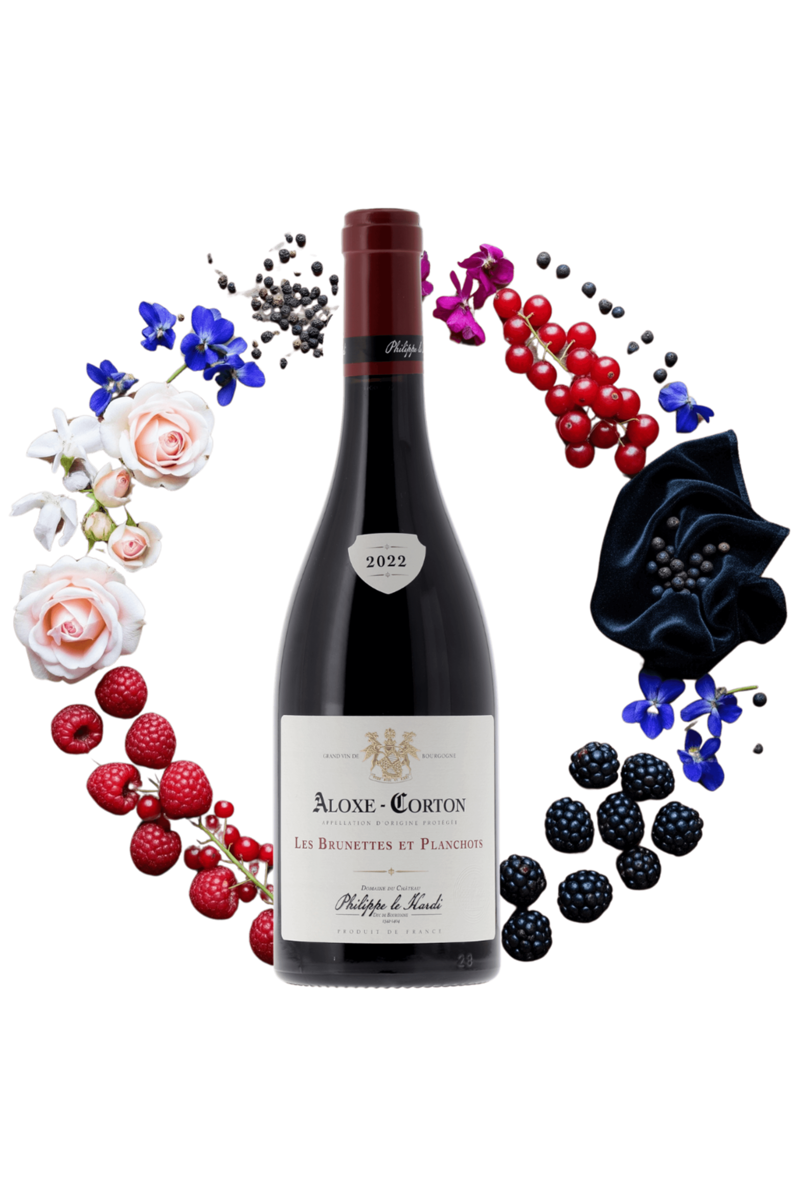 Aloxe-Corton Les Brunettes et Planchots Philippe le Hardi 2022 - frontbs
