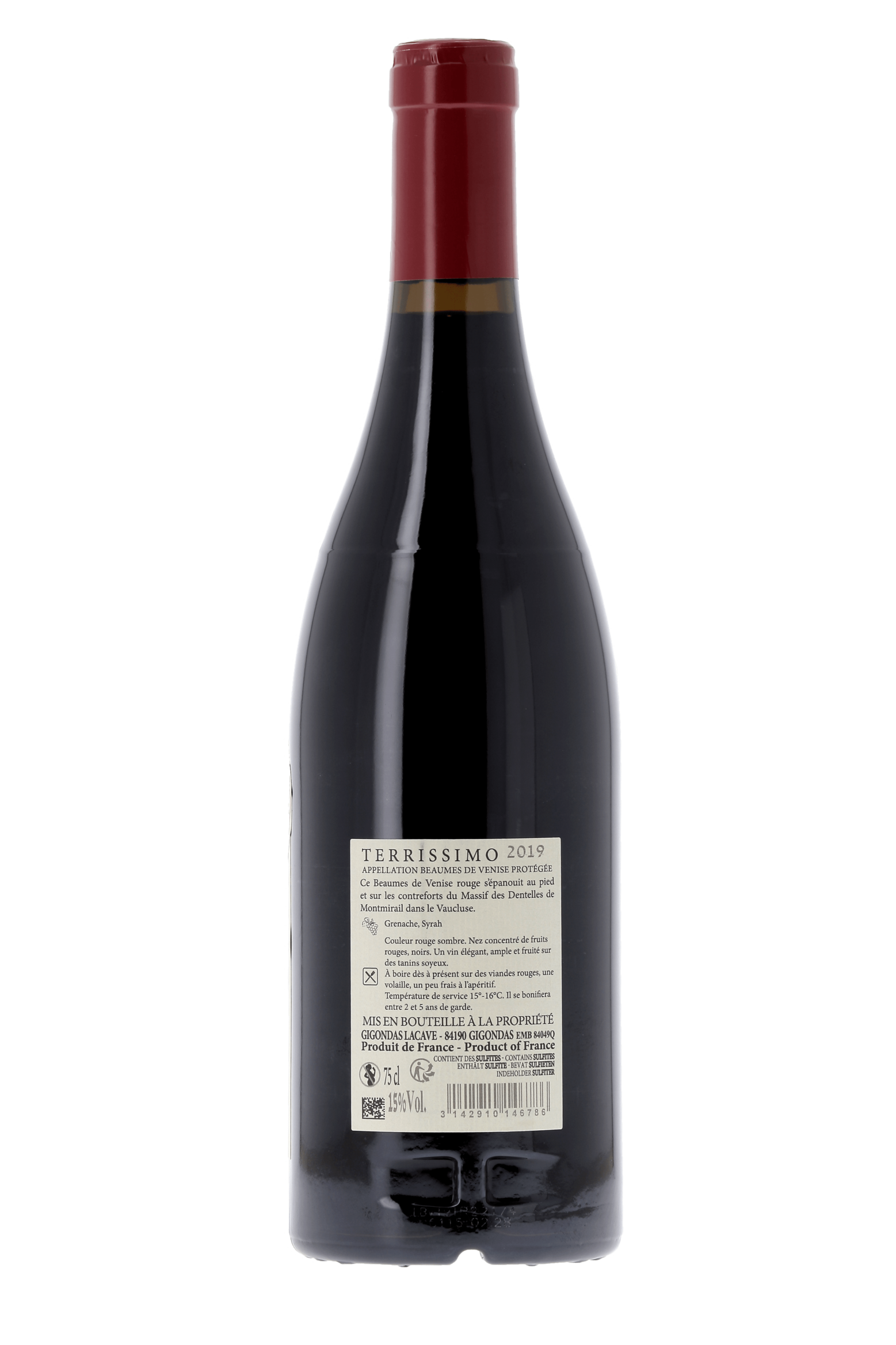 Beaumes de Venise Terrissimo Cave de Gigondas 2019 - frontbs