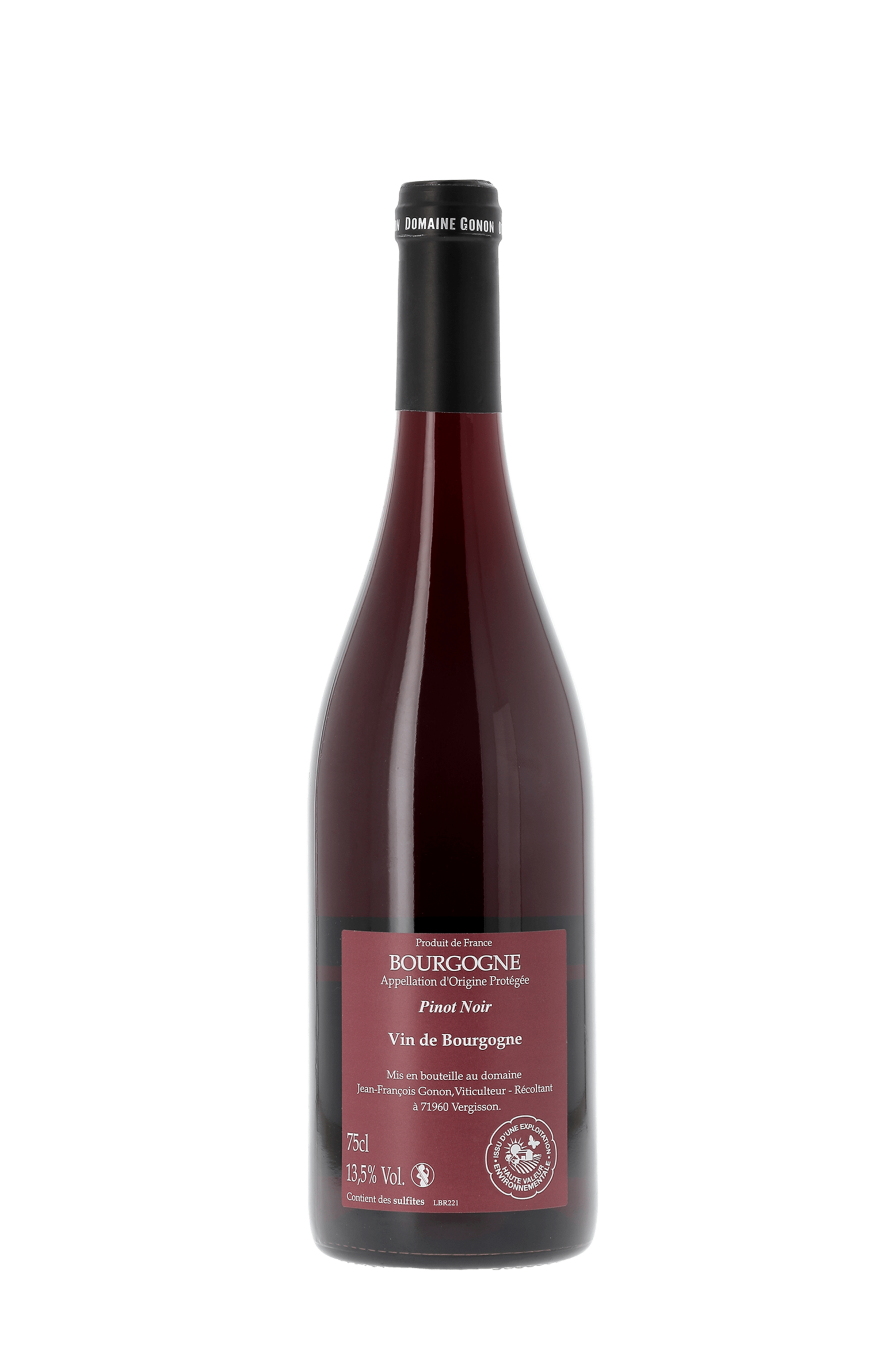 Bourgogne Pinot Noir Domaine Gonon 2022 - frontbs