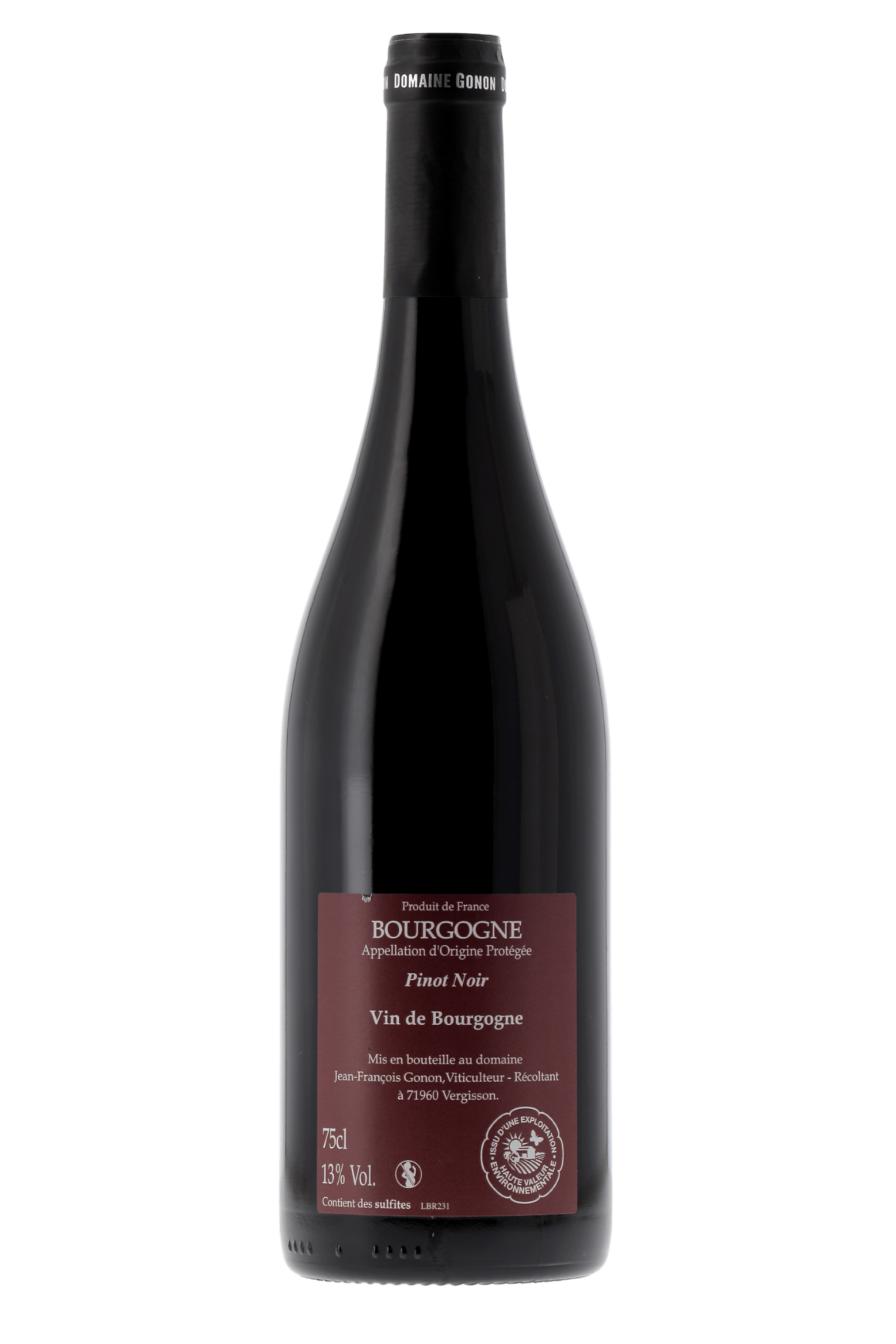 Bourgogne Pinot Noir Domaine Gonon 2023 - frontbs
