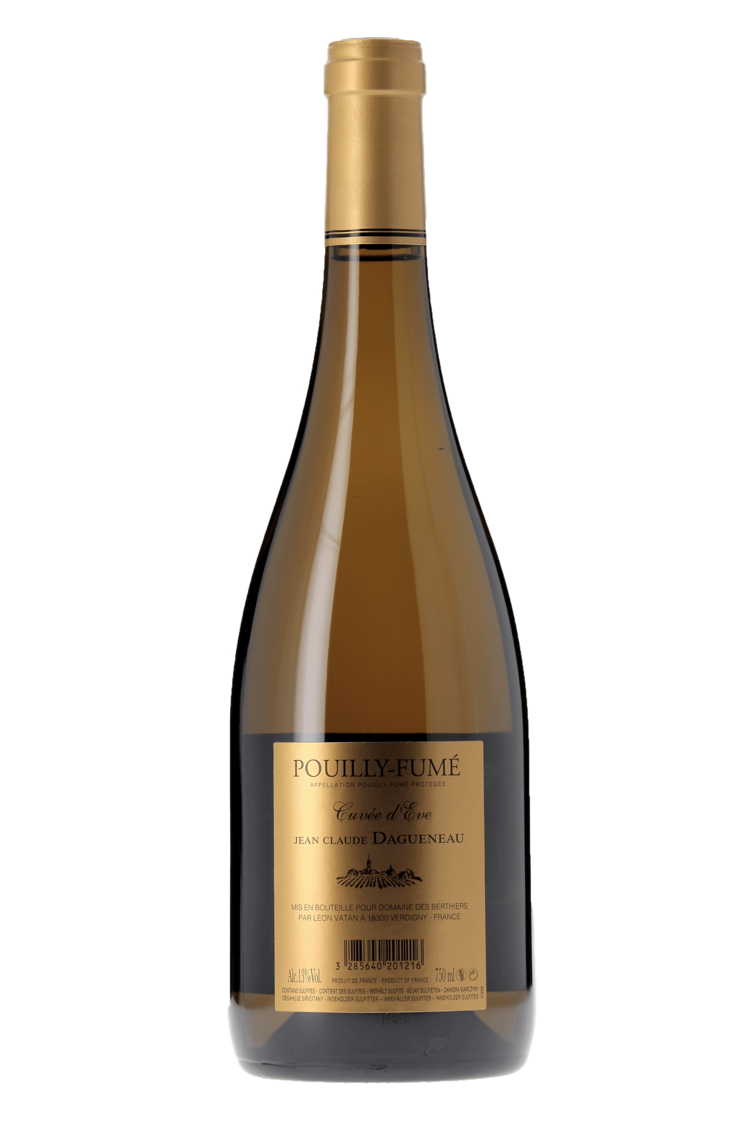 Pouilly-Fumé Cuvée d'Eve Domaine des Berthiers 2018 - frontbs