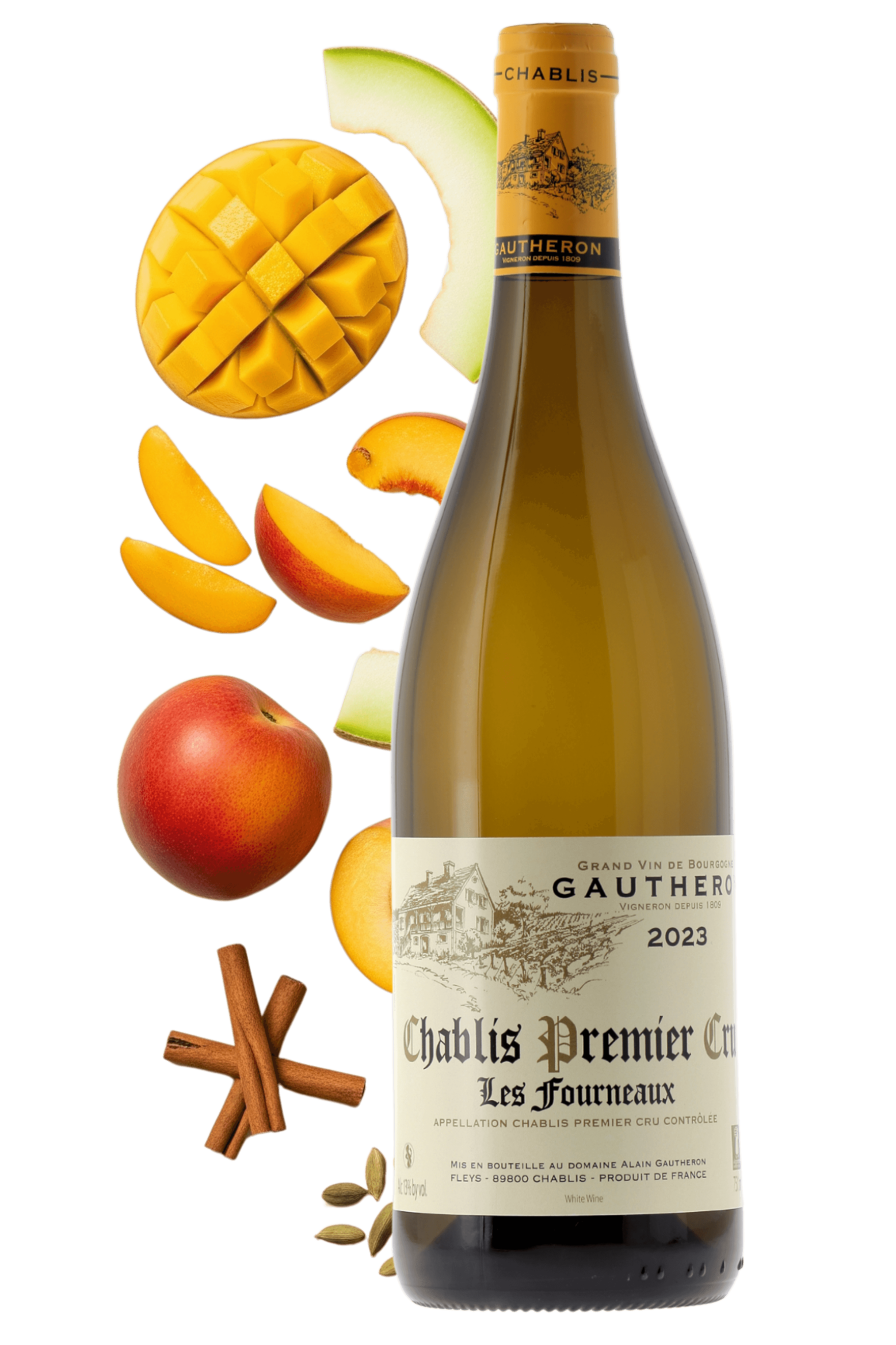 Chablis Premier Cru Fourneaux Domaine Gautheron 2023 - frontbs
