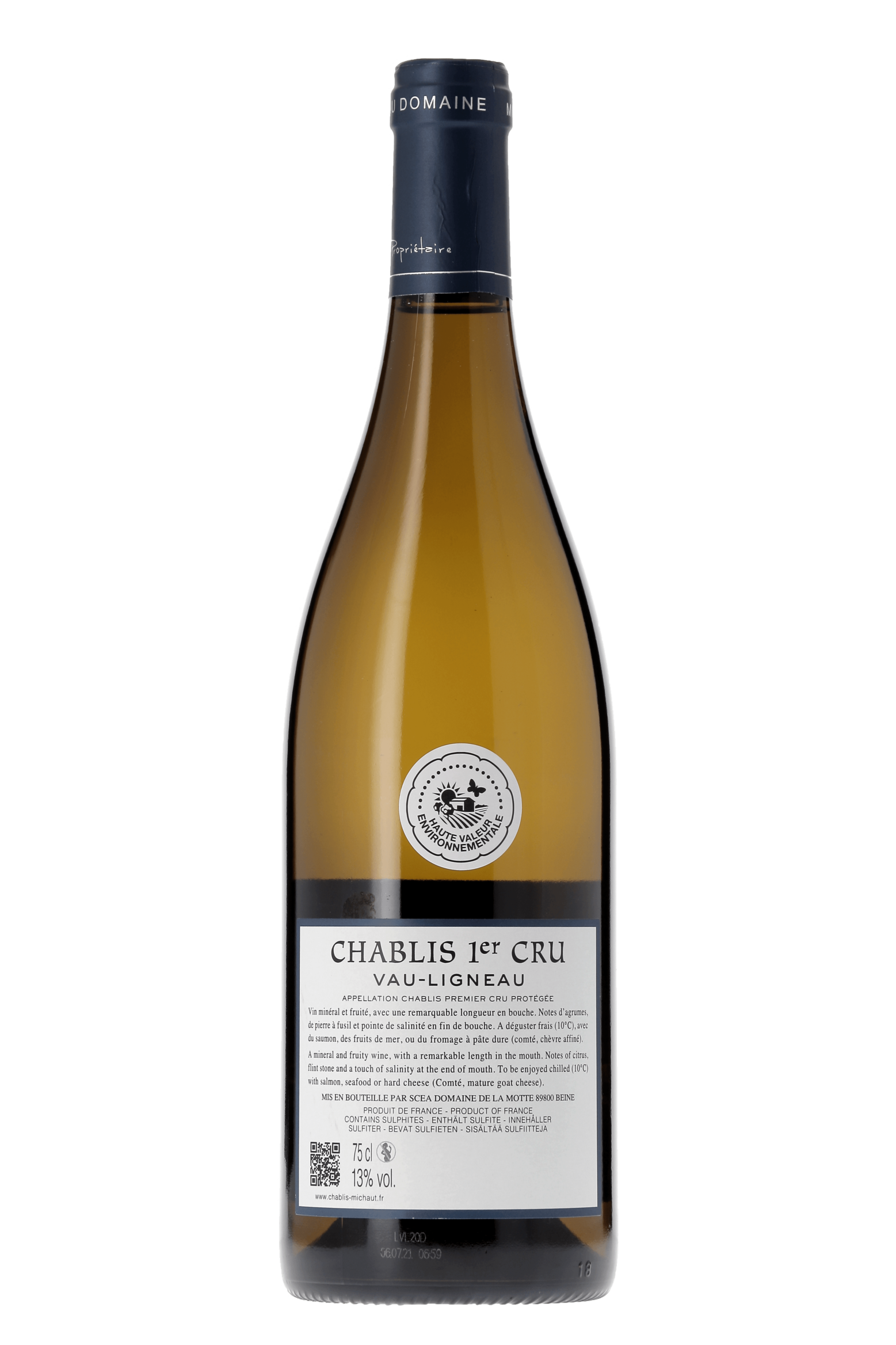 Chablis Premier Cru Vau-Ligneau Domaine de la Motte 2020 - frontbs