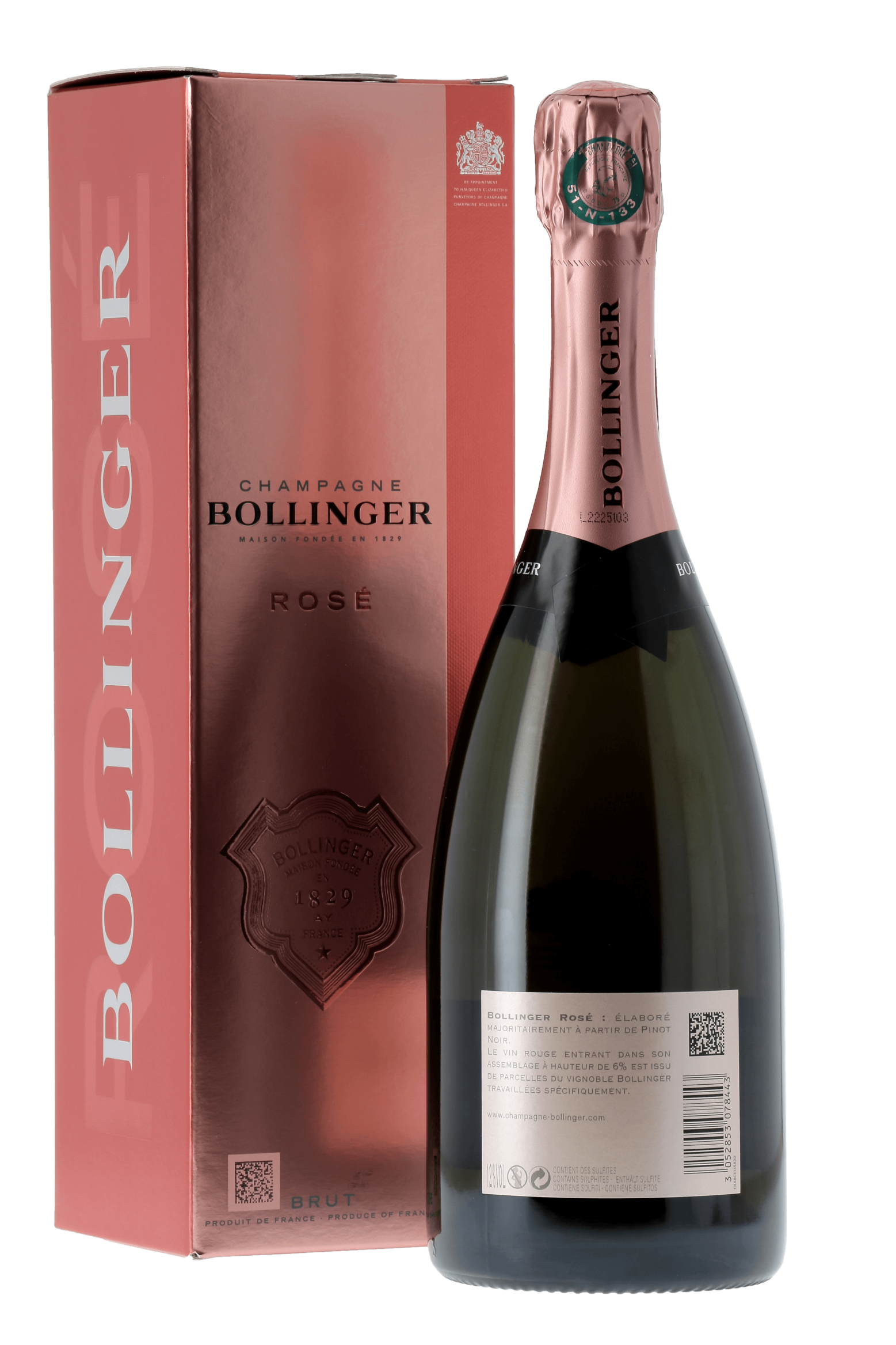 Champagne rosé Spécial Cuvée Champagne Bollinger NM - frontbs