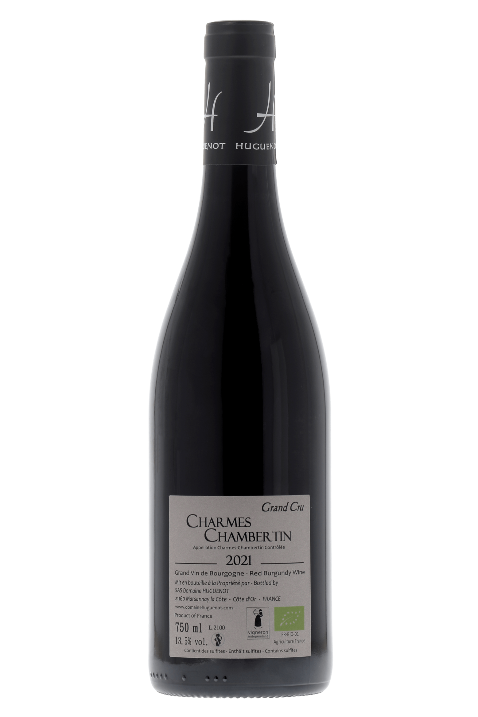 Charmes-Chambertin Grand Cru Domaine Huguenot 2021 - frontbs