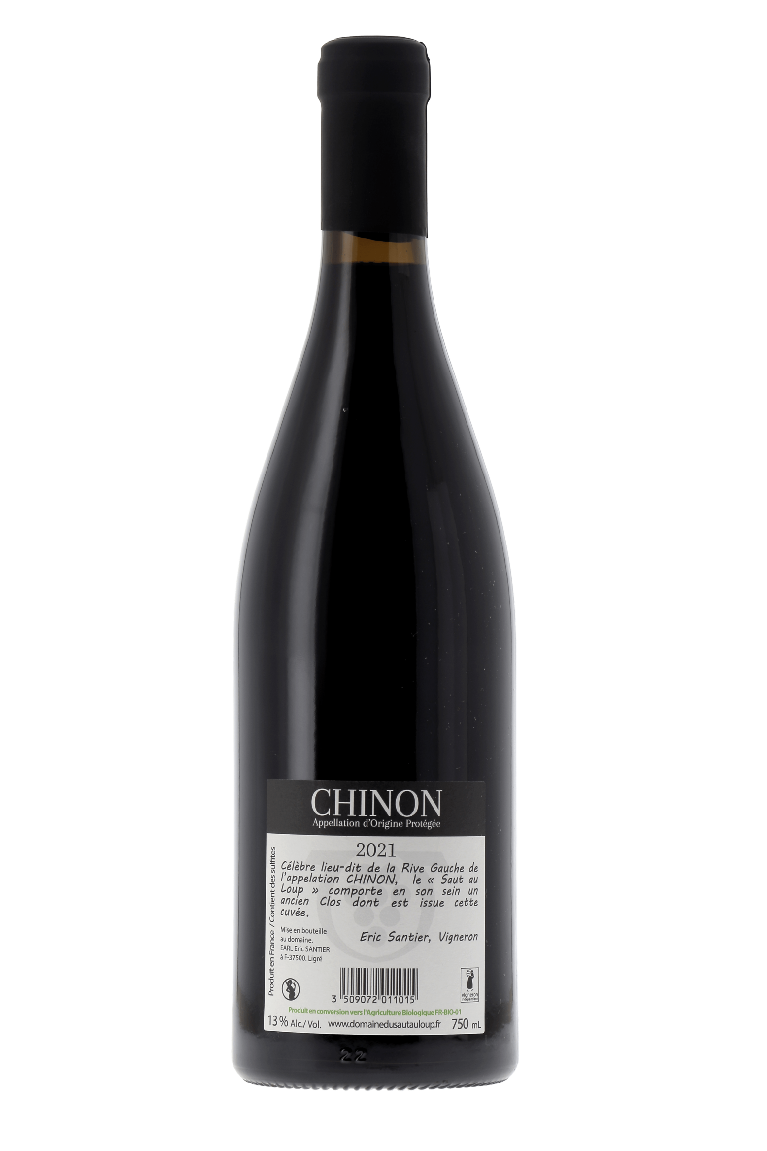 Chinon Clos du Saut au Loup Domaine Dozon 2021 - frontbs