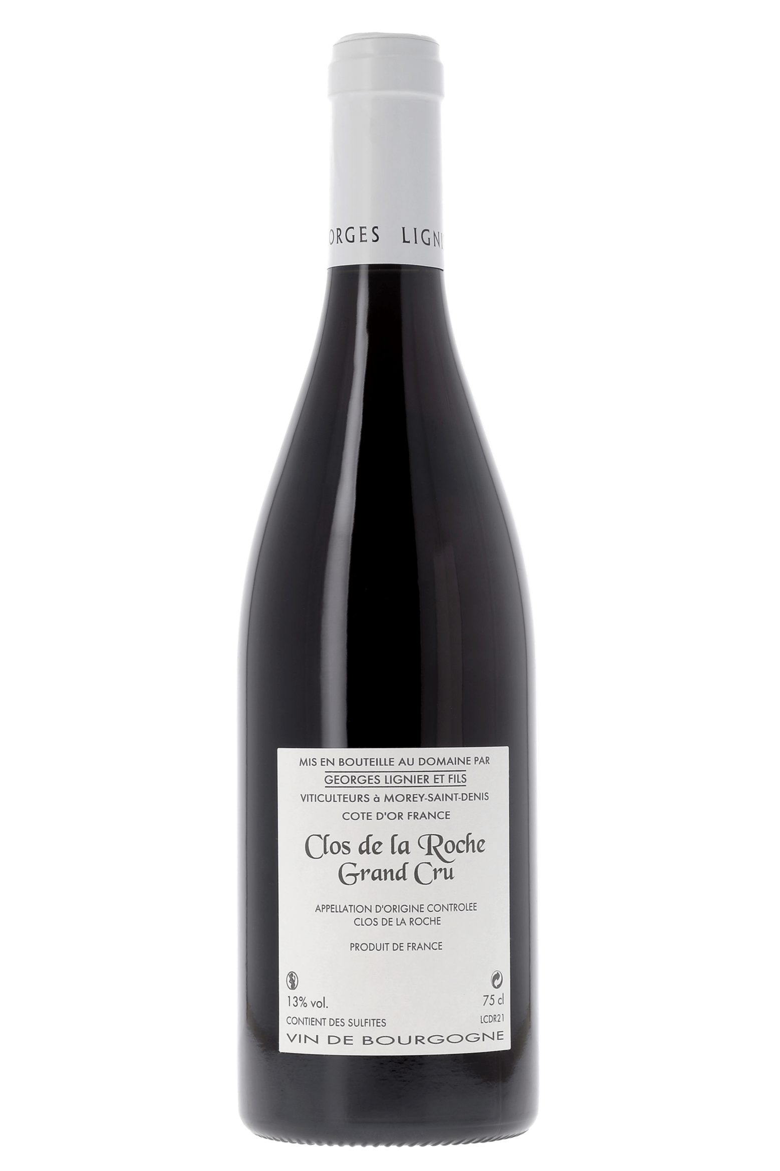 Clos de la Roche Grand Cru Domaine Georges Lignier & Fils 2021 - frontbs