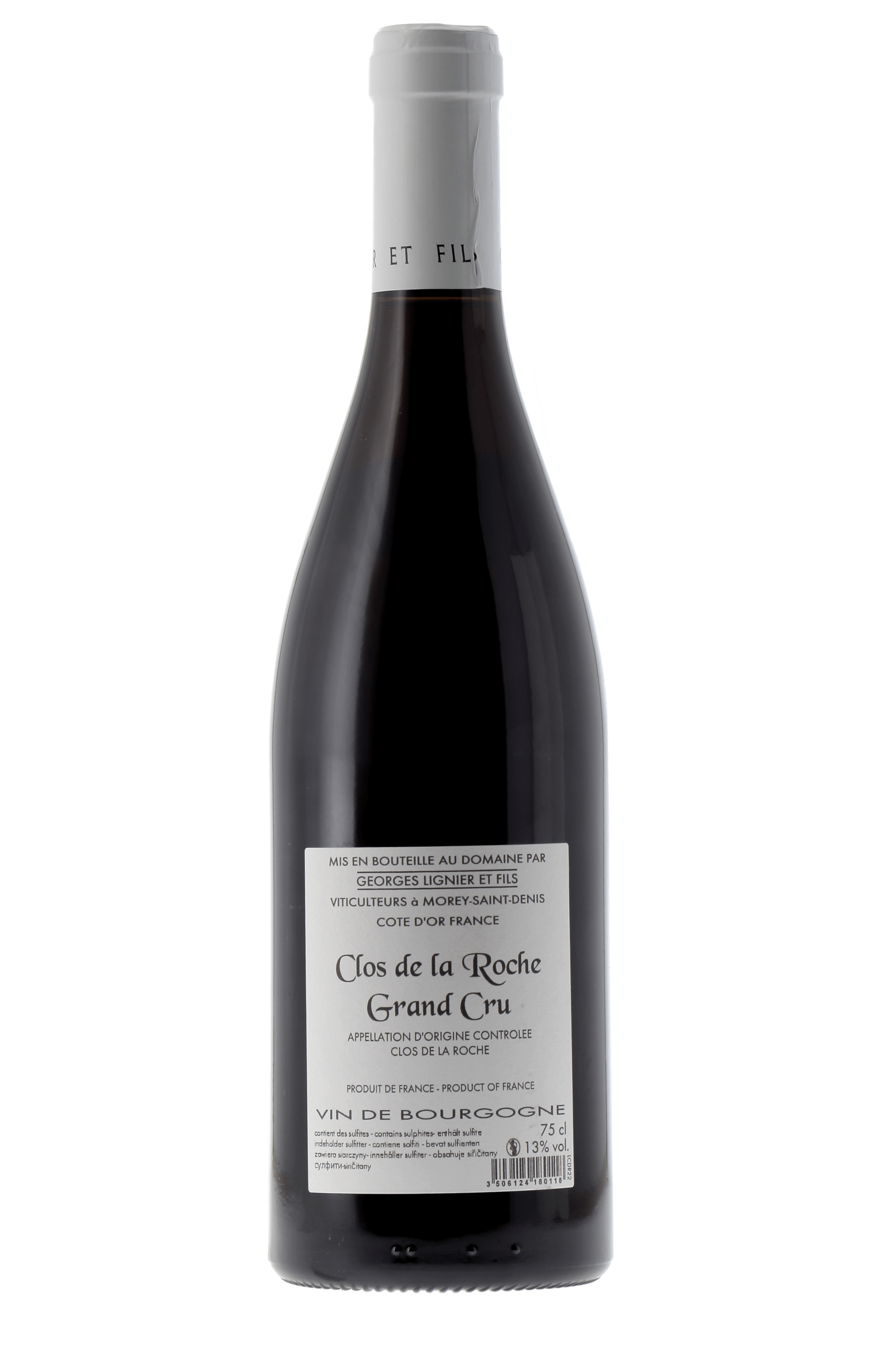 Clos de la Roche Grand Cru Domaine Georges Lignier & Fils 2022 - frontbs
