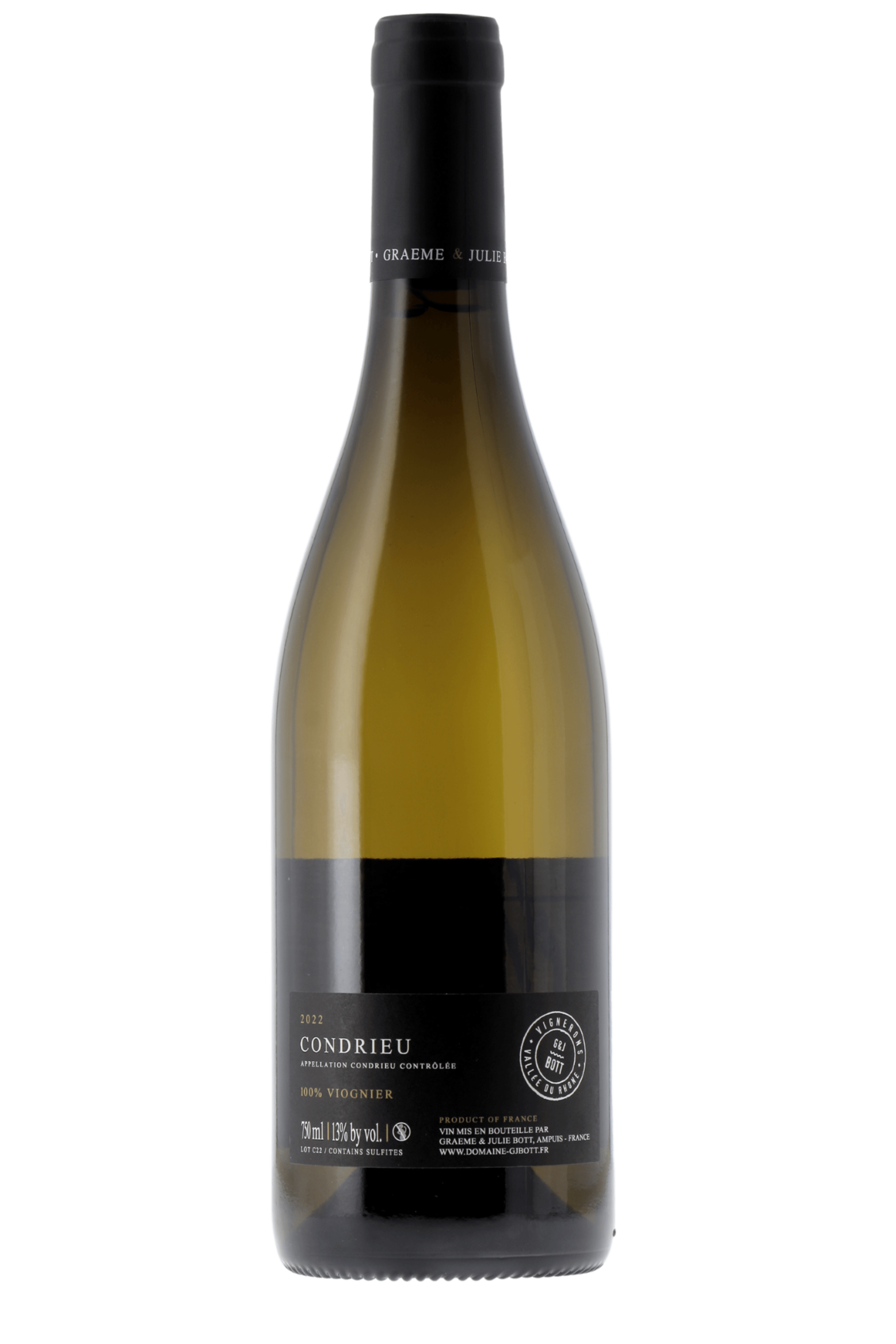 Condrieu Domaine Graeme & Julie Bott 2022 - frontbs