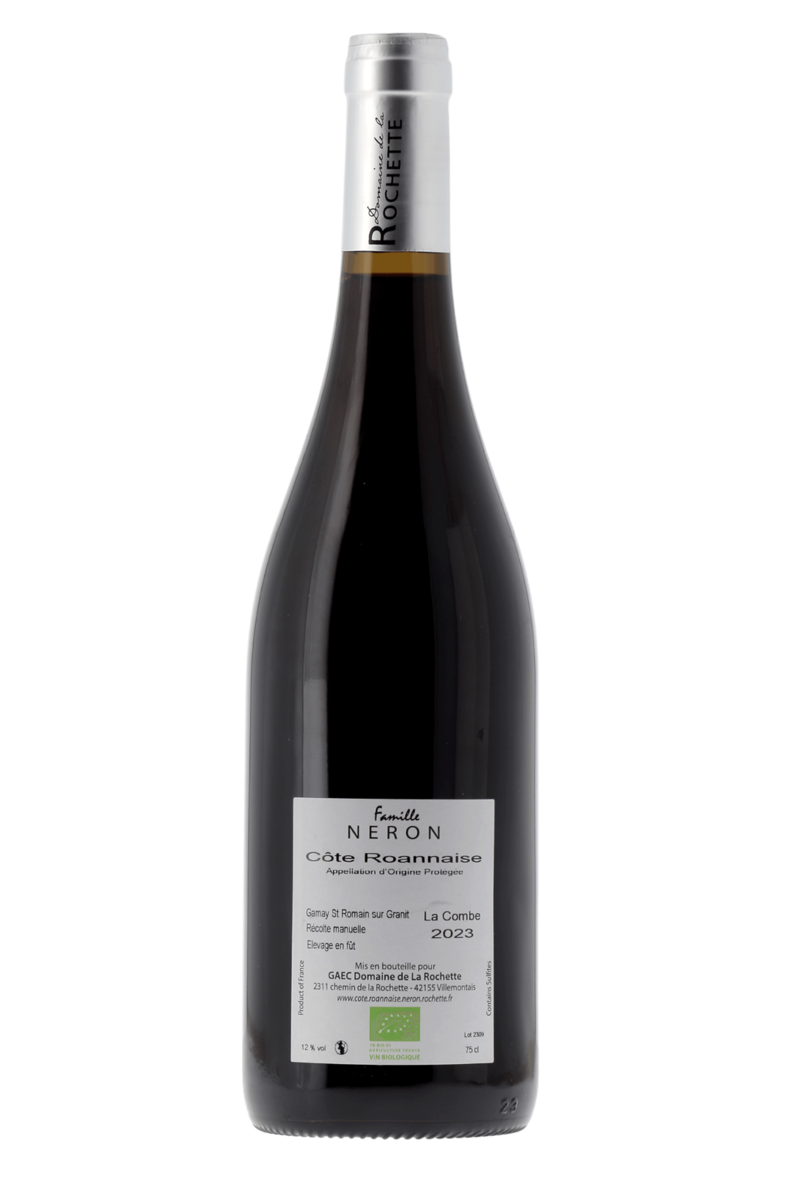 Côte Roannaise La Combe Domaine de la Rochette 2023 - frontbs