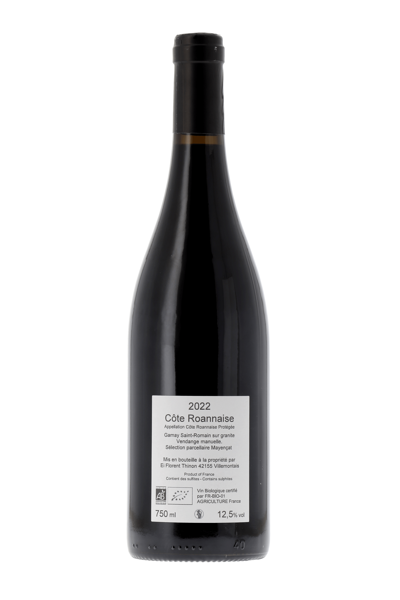 Côte Roannaise Mayençat Domaine Florent Thinon 2022 - frontbs