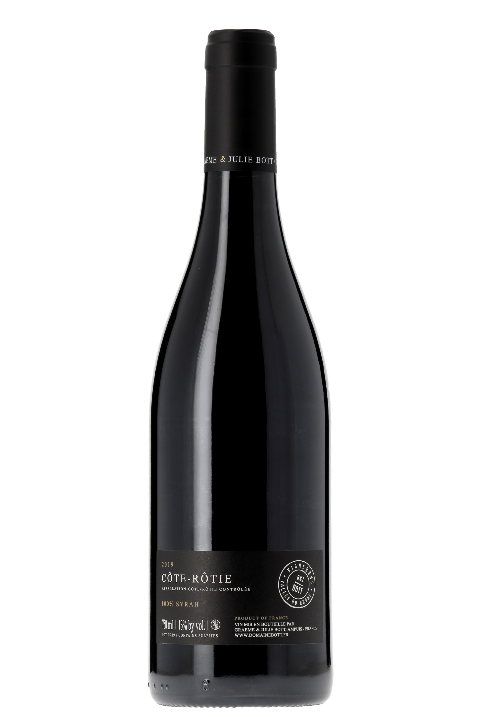 Côte Rôtie Domaine Graeme & Julie Bott 2019 - frontbs