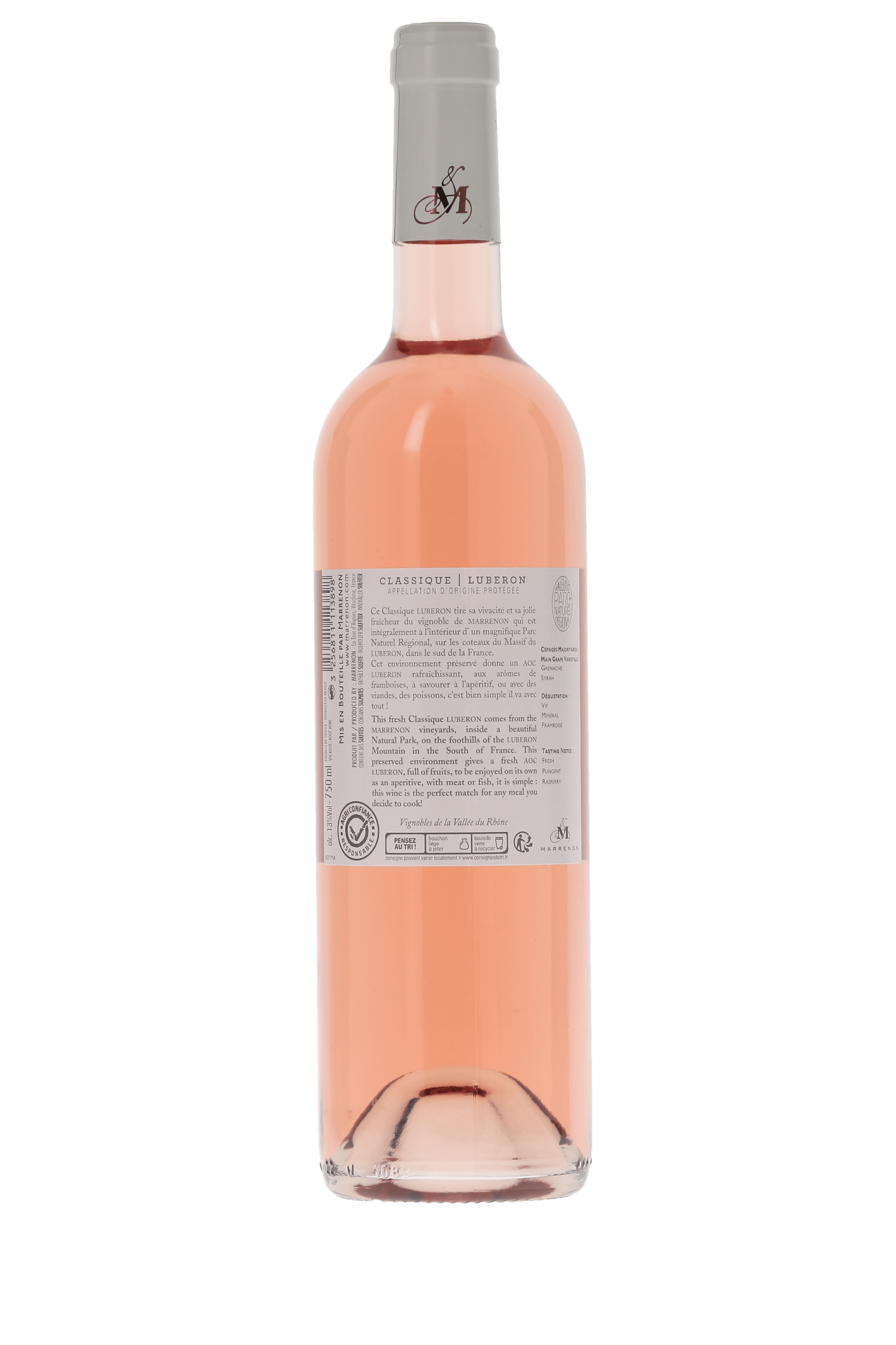 Côtes de Provence Note Bleue Les maîtres Vignerons de la Presqu'Ile de Saint-Tropez 2021 - frontbs