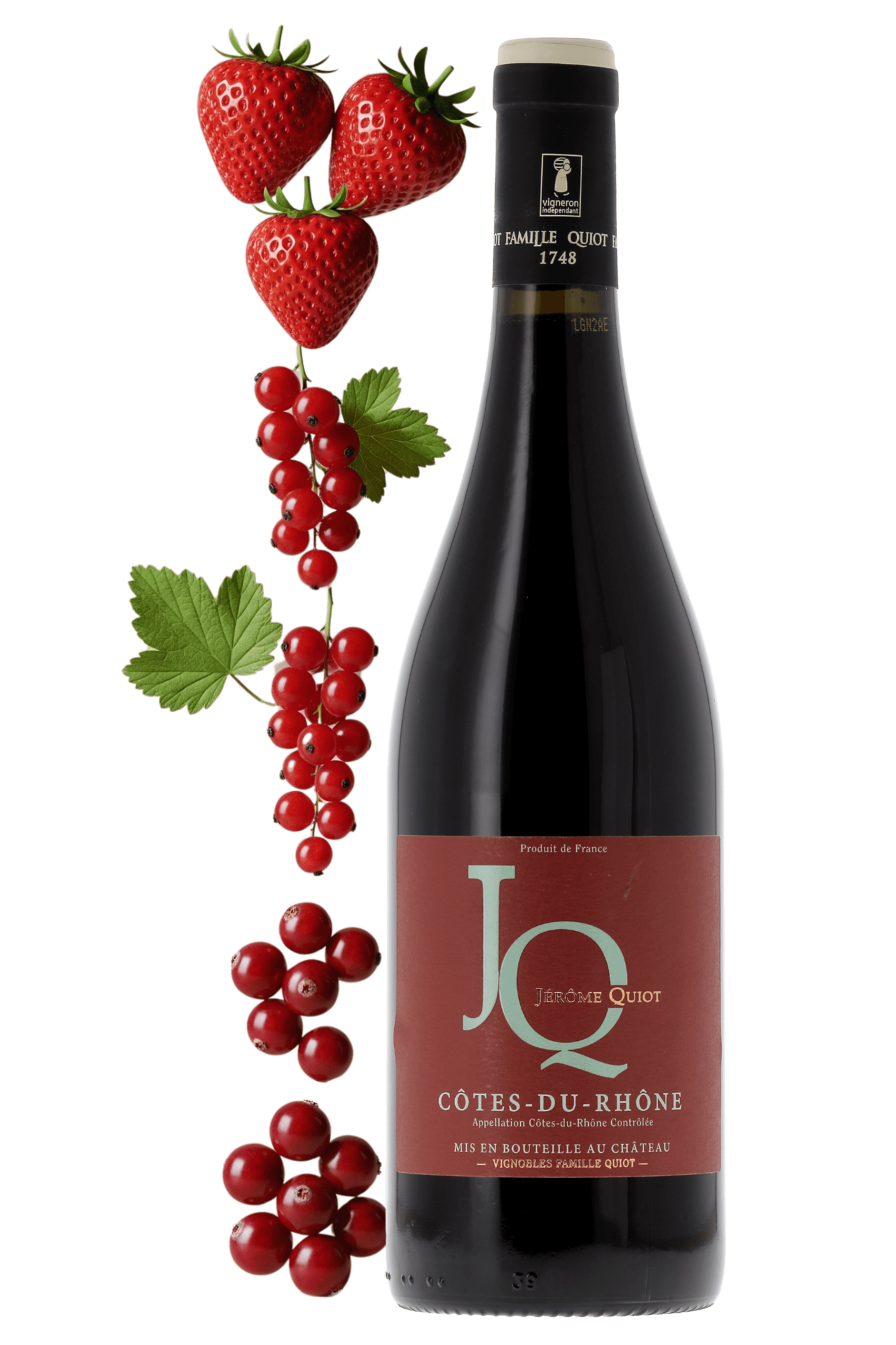 Côtes du Rhône Domaine Quiot 2020 - frontbs