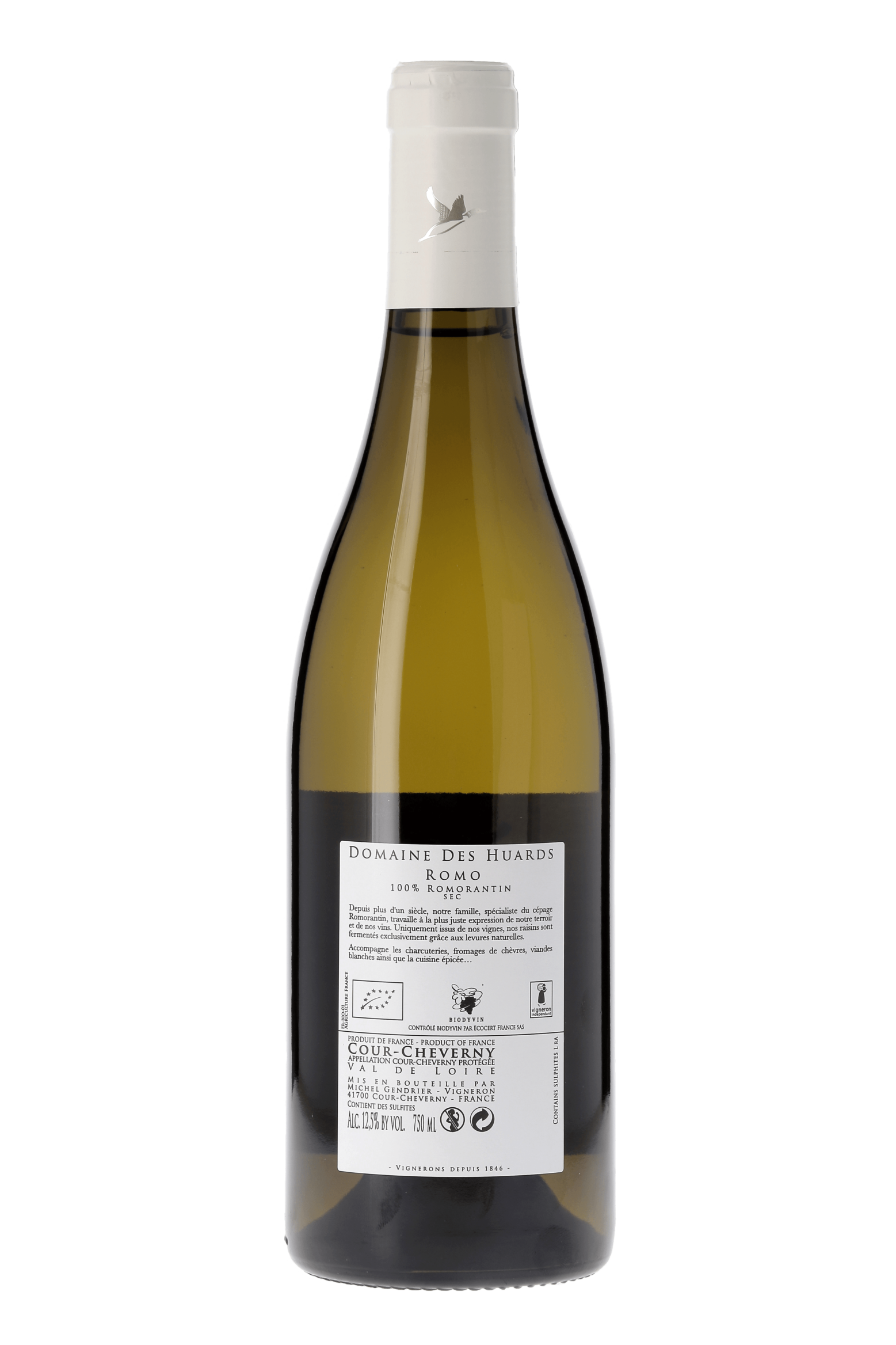 Cour-Cheverny Romo Domaine des Huards 2019 - frontbs