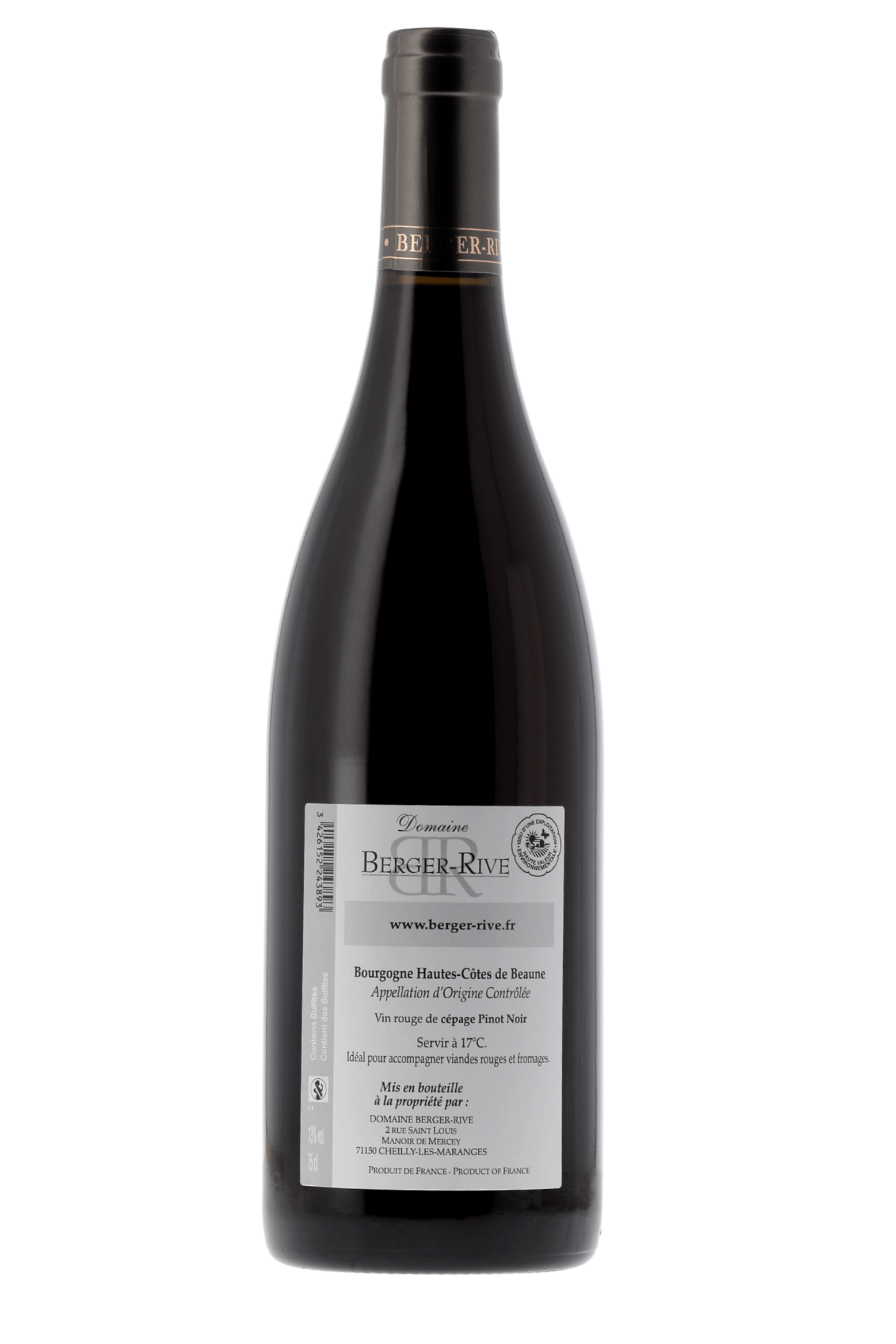 Hautes-Côtes de Beaune Domaine Berger-Rive 2023 - frontbs