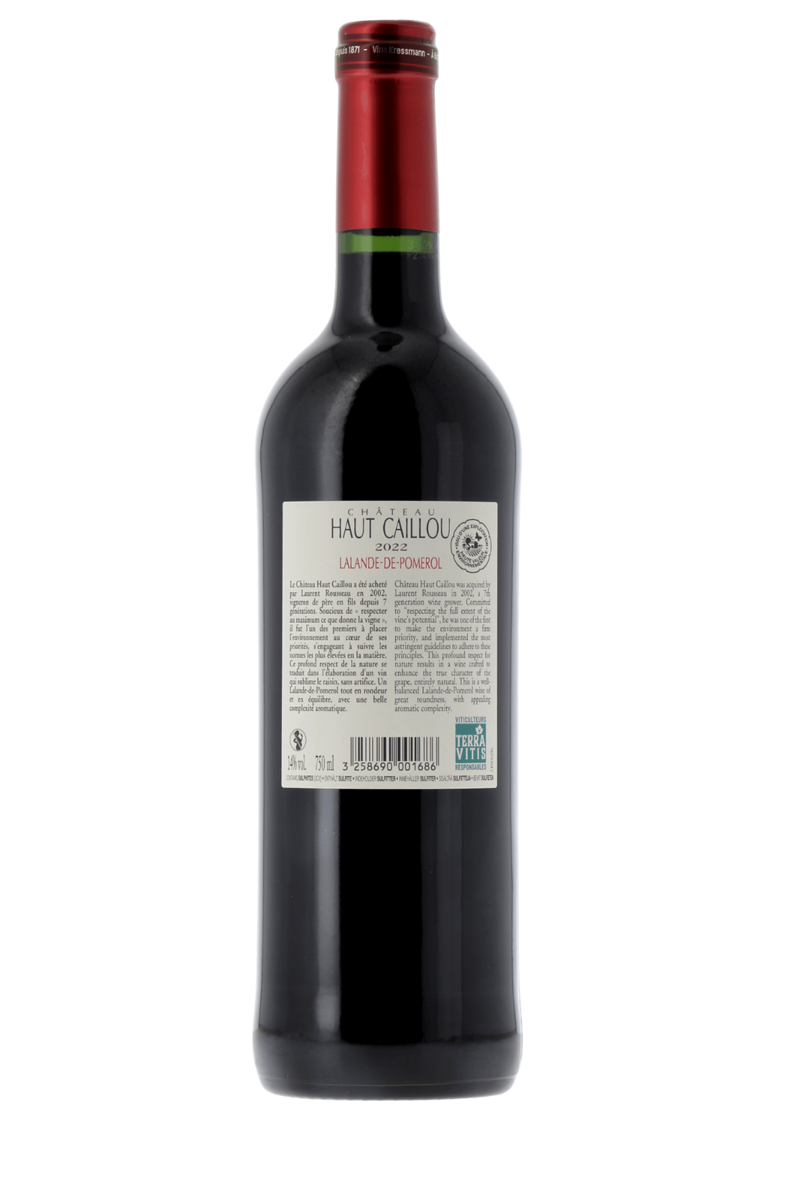 Lalande-de-Pomerol Château Haut Caillou 2022 - frontbs