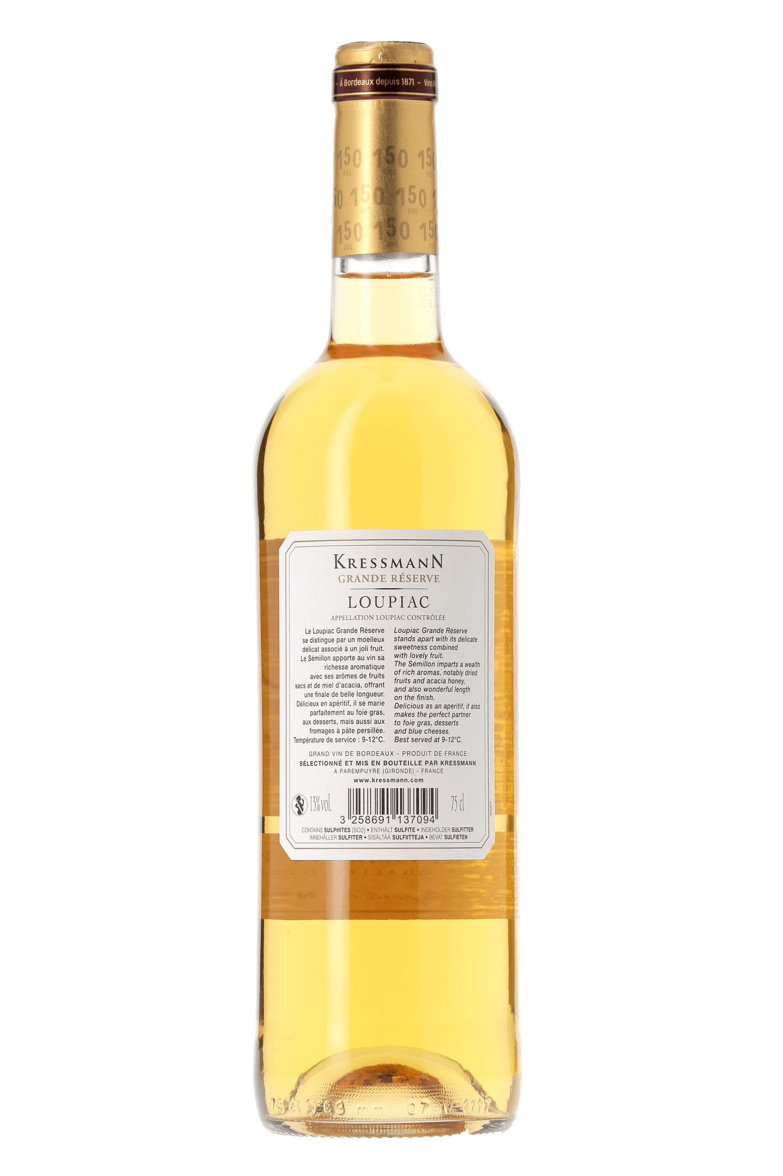 Loupiac Grande Réserve Kressmann 2020 - frontbs