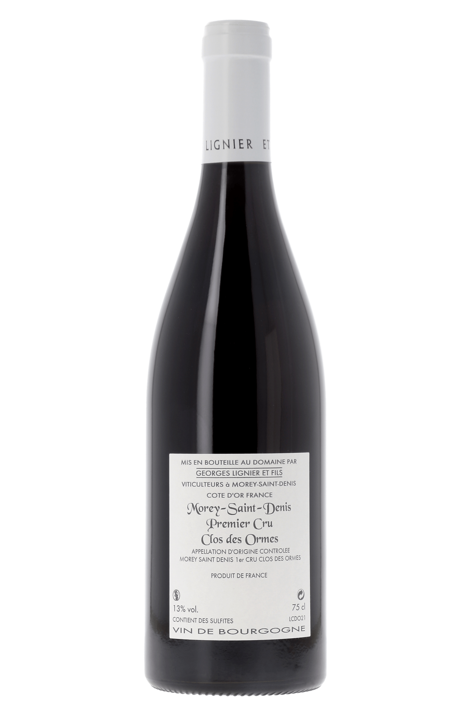 Morey-Saint-Denis Premier Cru Clos des Ormes Domaine Georges Lignier & Fils 2021 - frontbs