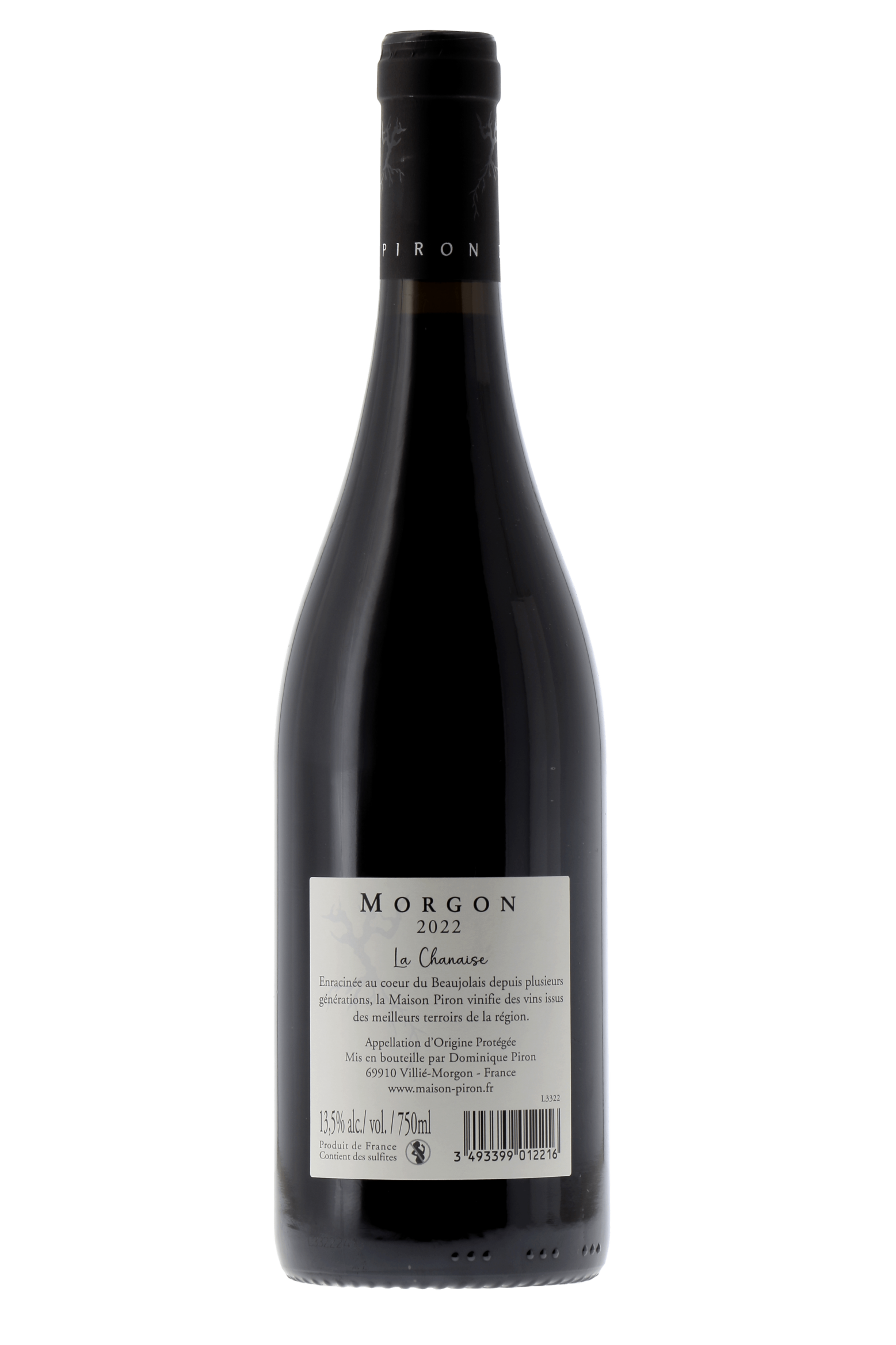 Morgon La Chanaise Domaine Dominique Piron 2022 - frontbs