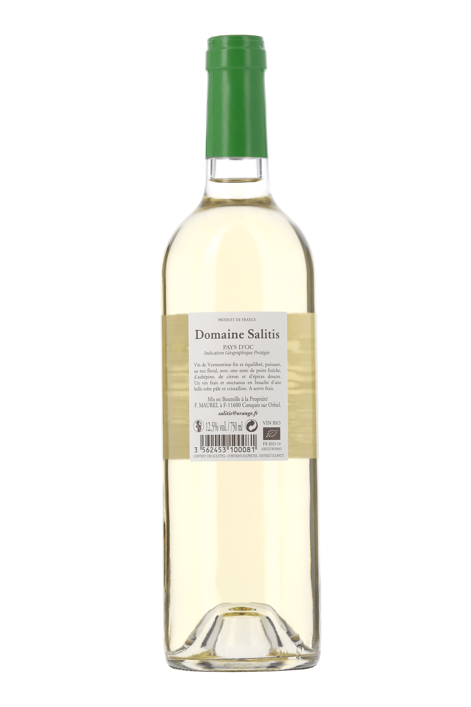 Pays d'Oc Vermentino Château Salitis 2018 - frontbs