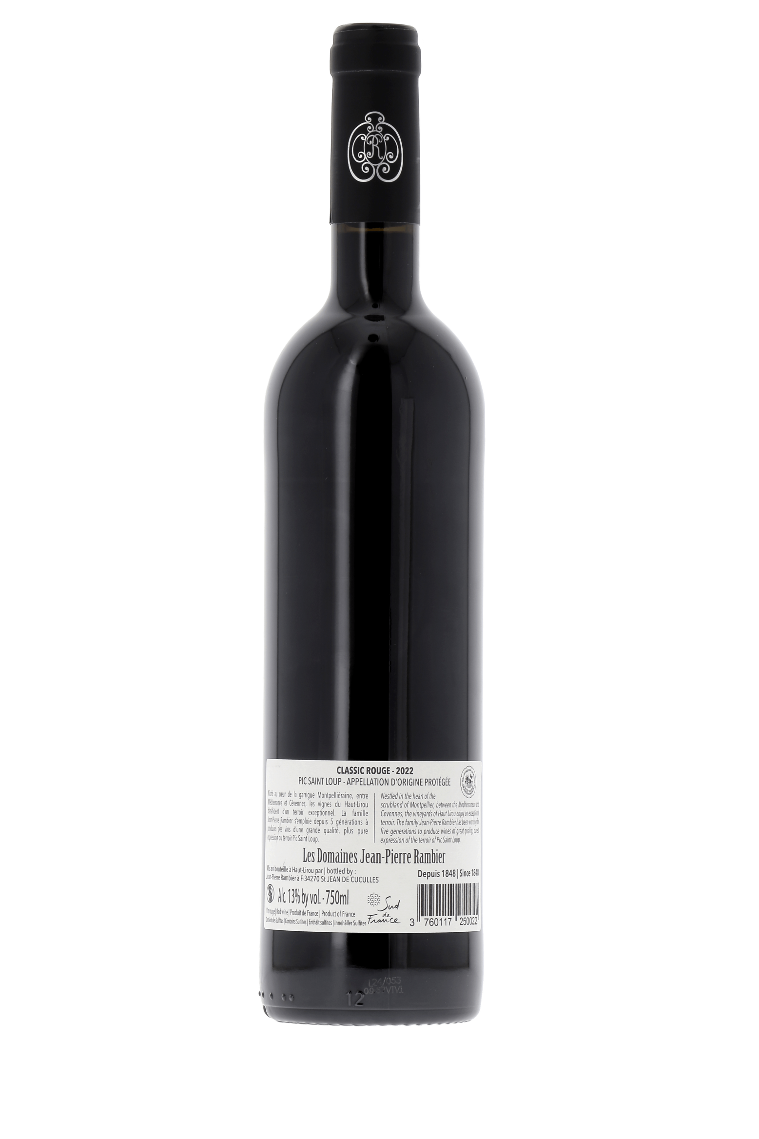 Pic Saint-Loup Classic Domaine Haut-Lirou 2022 - frontbs