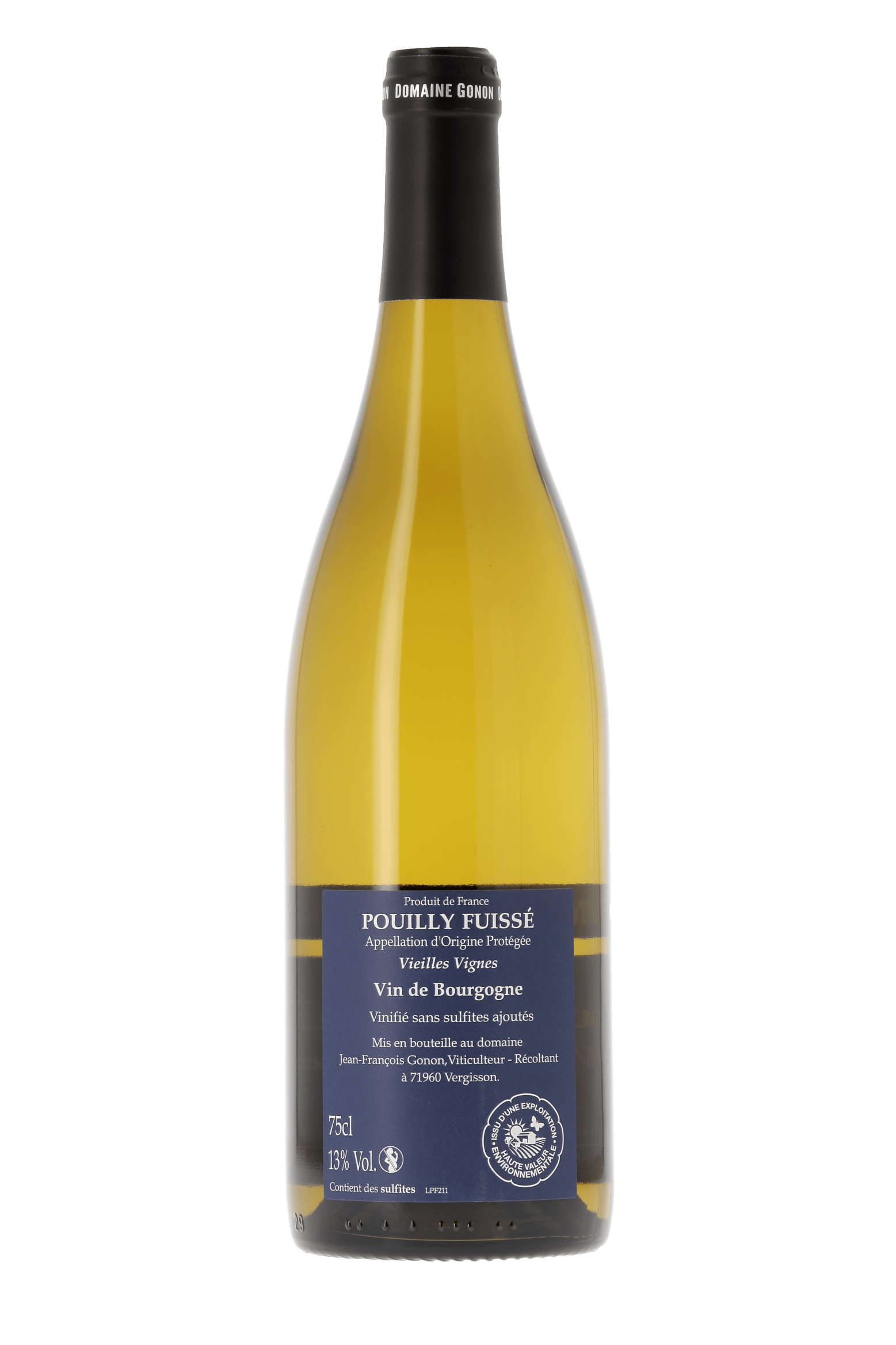 Pouilly-Fuissé Vieilles Vignes Domaine Gonon 2021 - frontbs