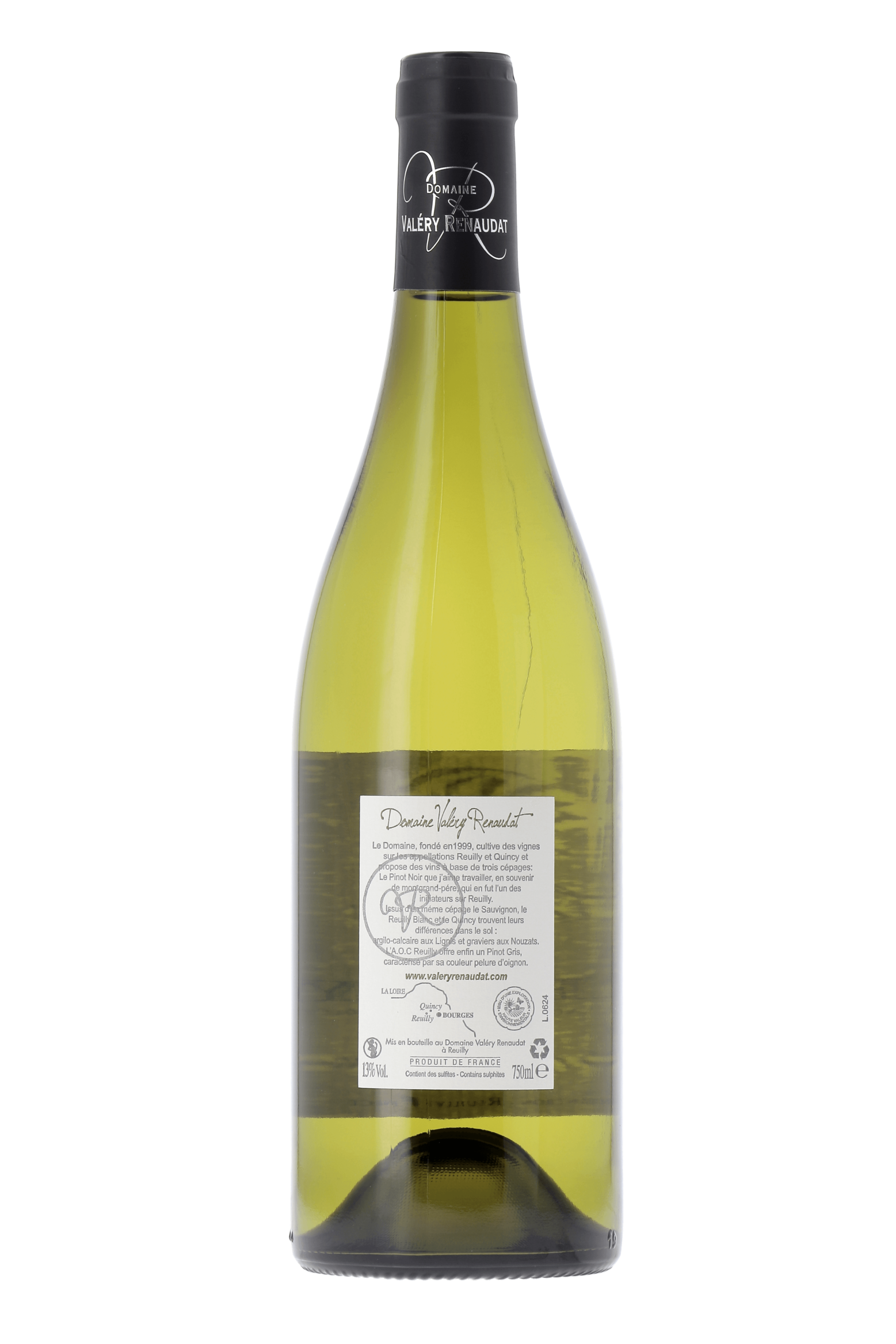 Reuilly Les Lignis Domaine Valery Renaudat 2022 - frontbs