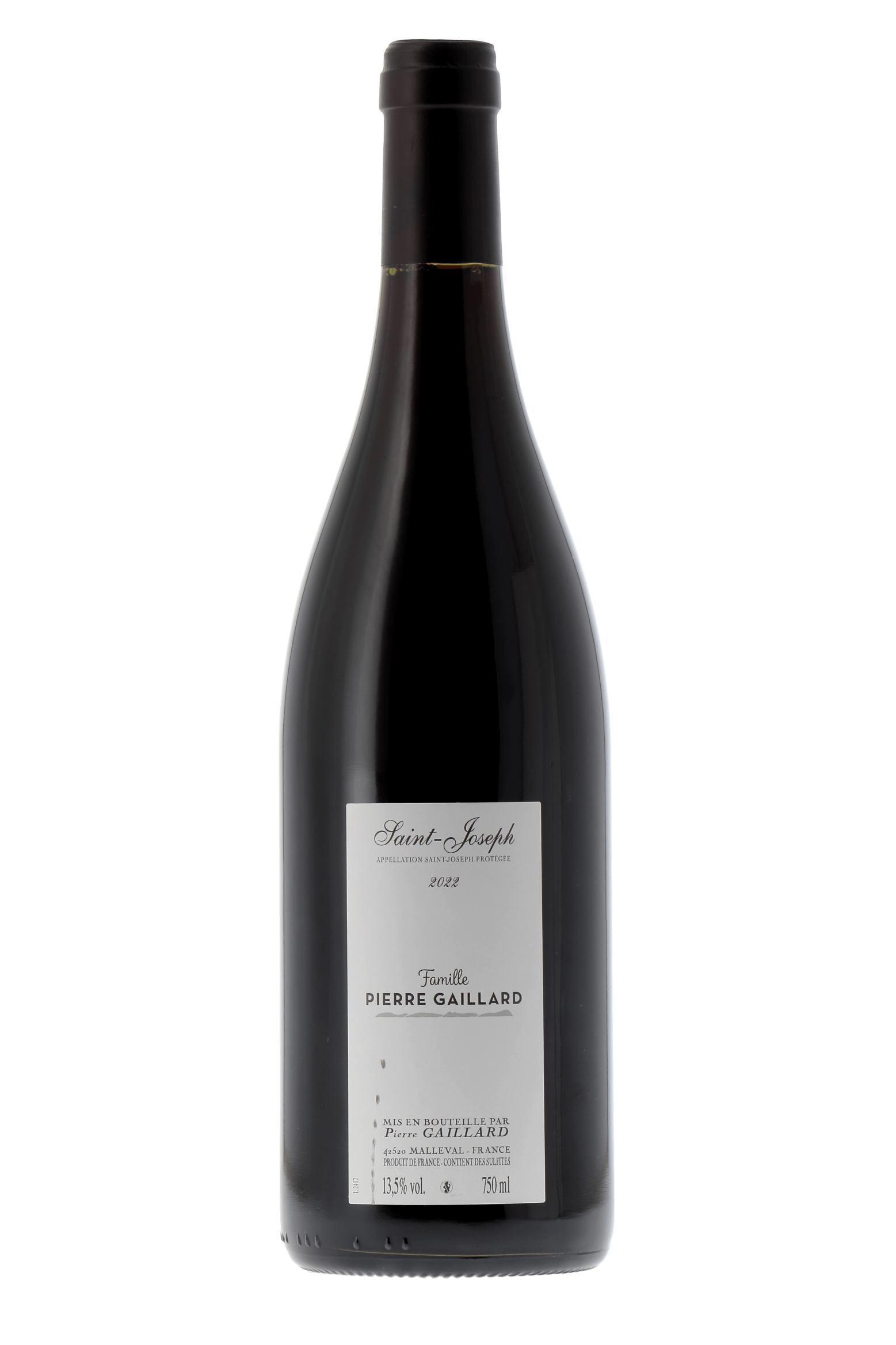 Saint-Joseph Domaine Pierre Gaillard 2022 - frontbs