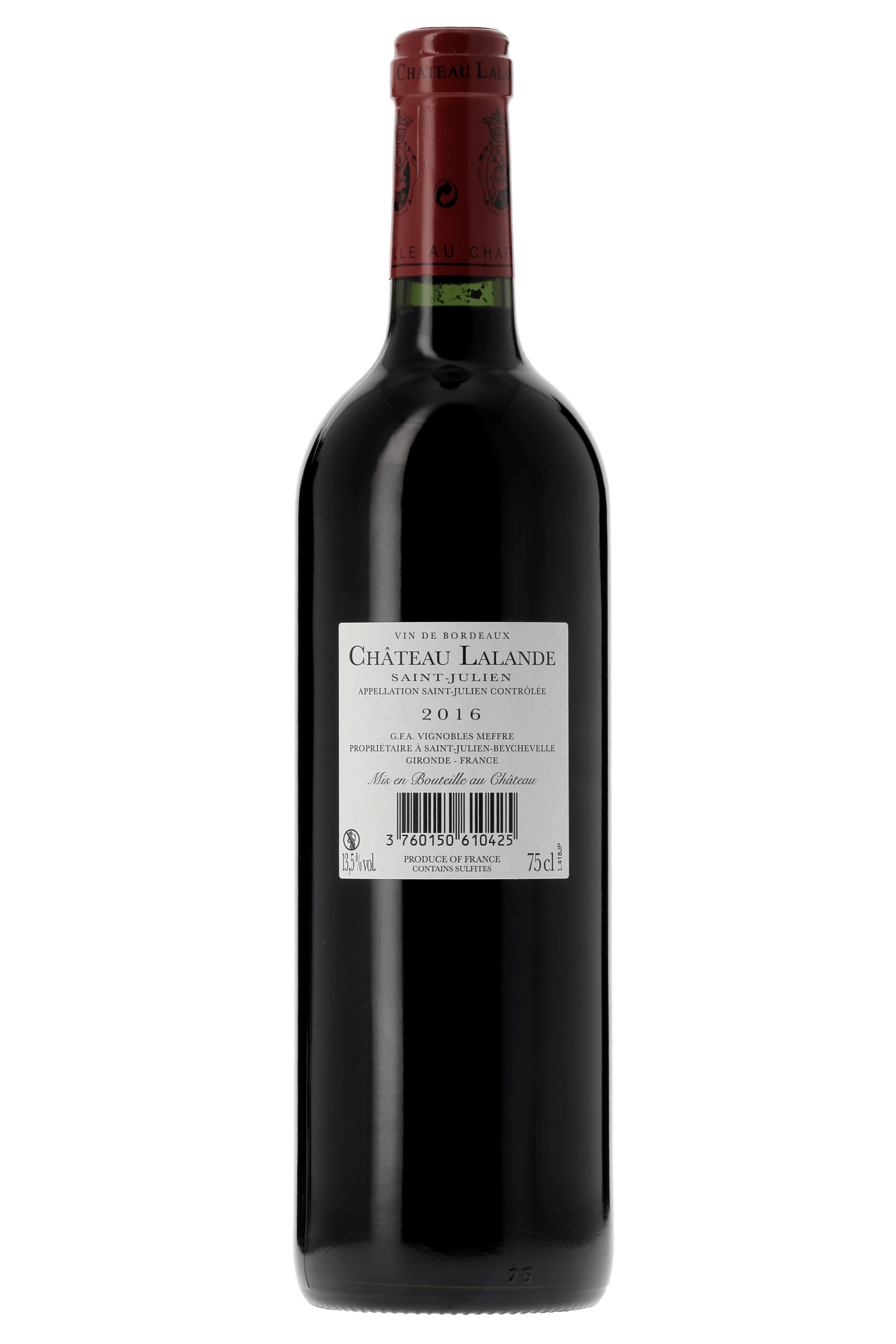 Saint-Julien Château Lalande 2016 - frontbs