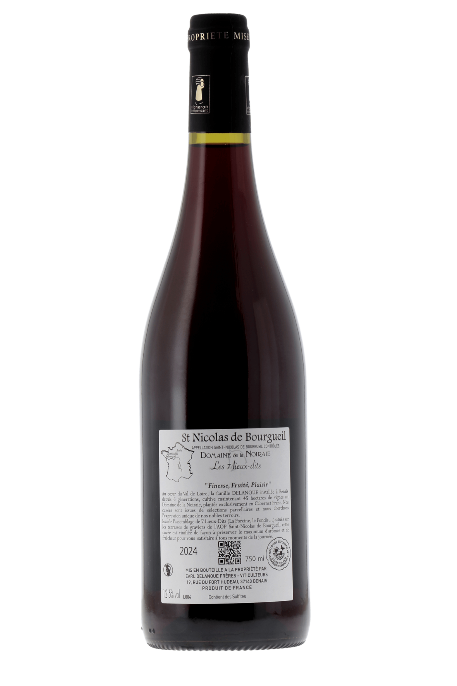 Saint-Nicolas-de-Bourgueil Les 7 Lieux-dits Domaine de la Noiraie 2024 - frontbs