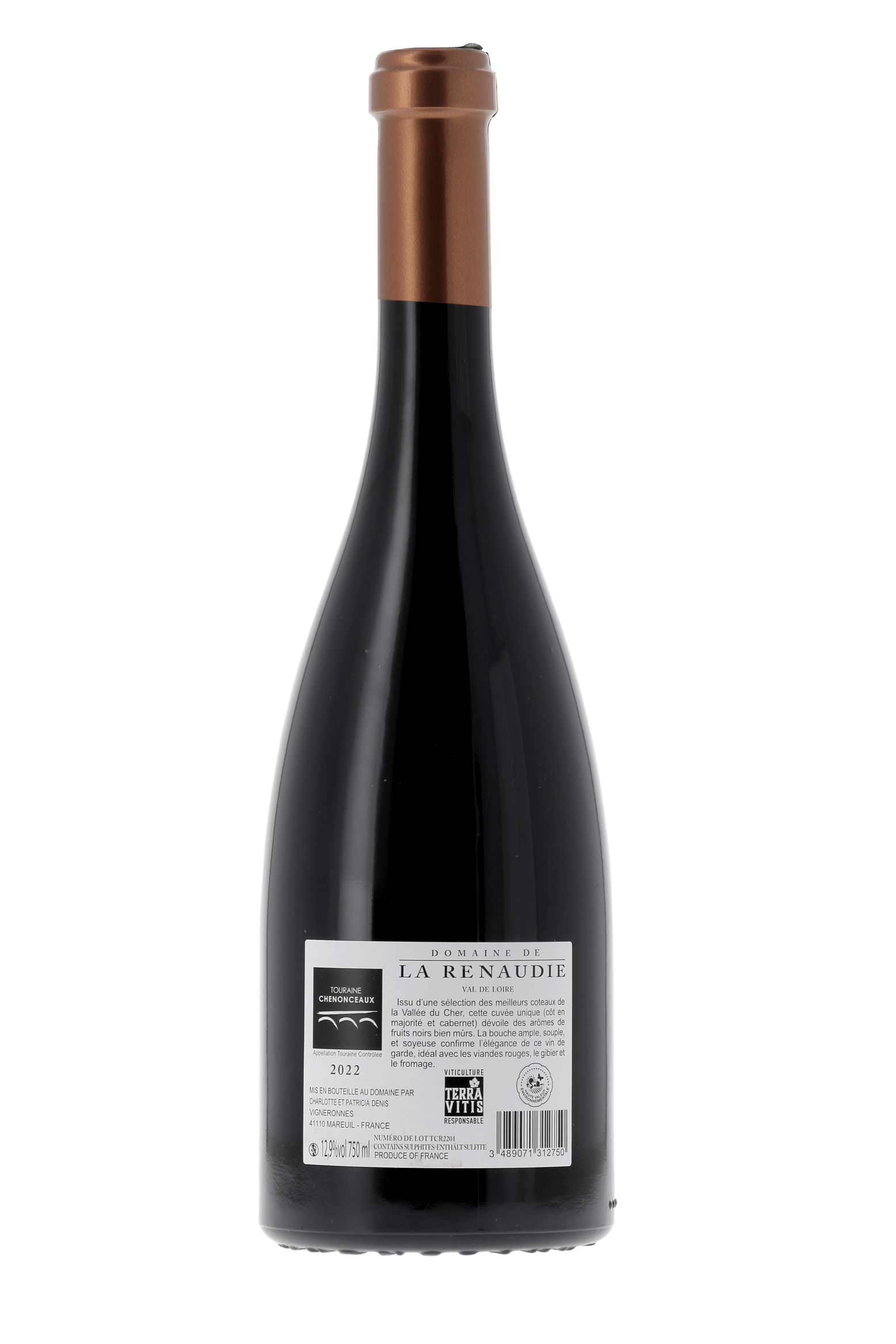 Touraine Chenonceaux Domaine De La Renaudie 2022 - frontbs