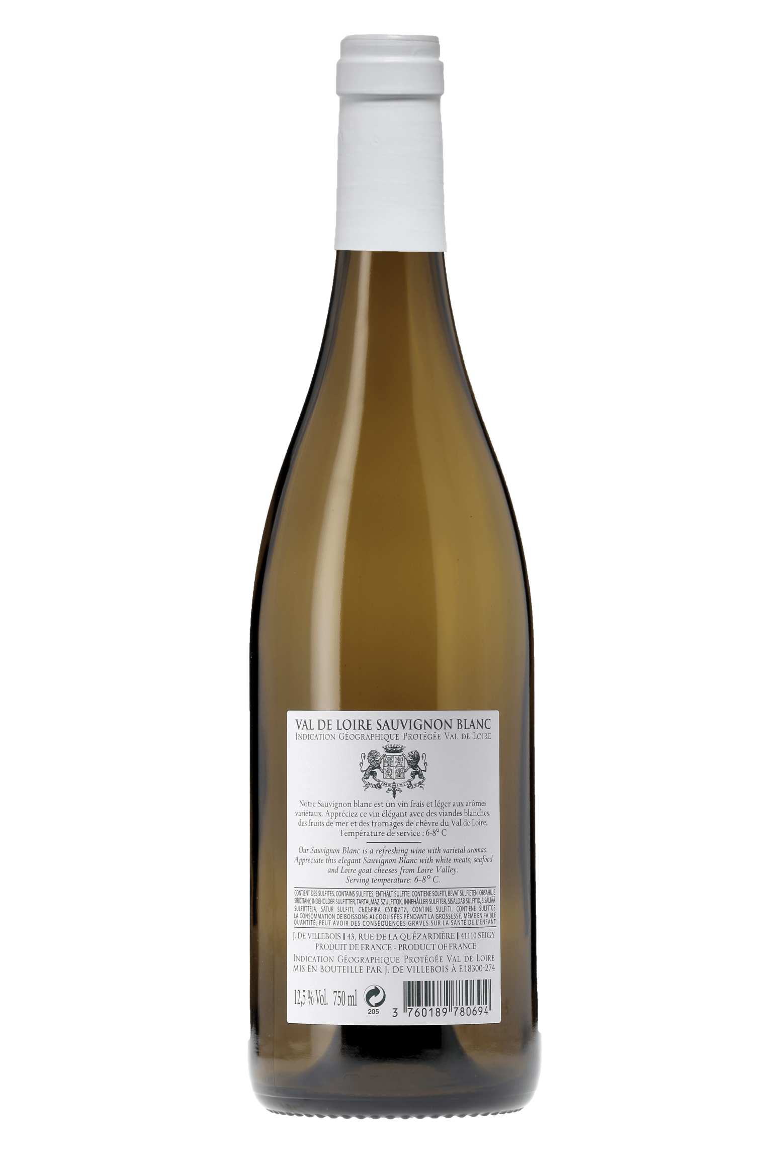 Val de Loire J. de Villebois 2022 - frontbs