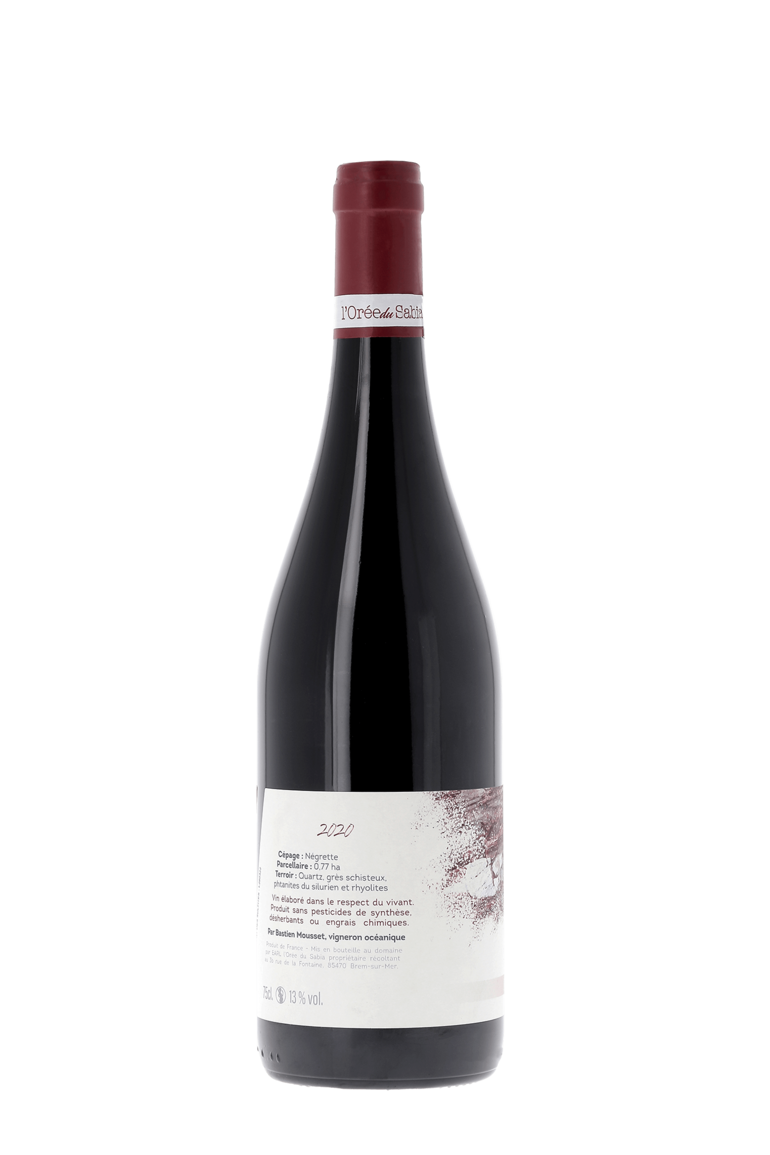 Val de Loire Les Barrelières Domaine l'Orée du Sabia 2020 - frontbs