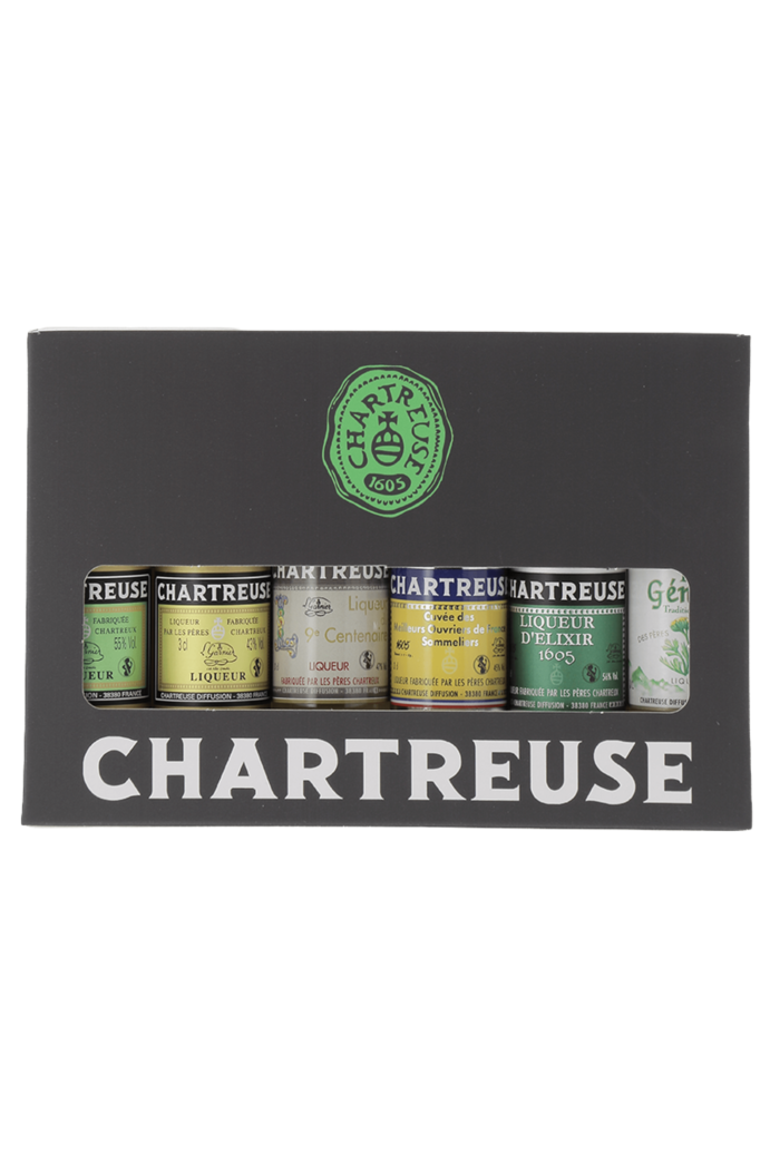COFFRET 6 MINIATURES 3 CL - Chartreuse Diffusion - frontbs